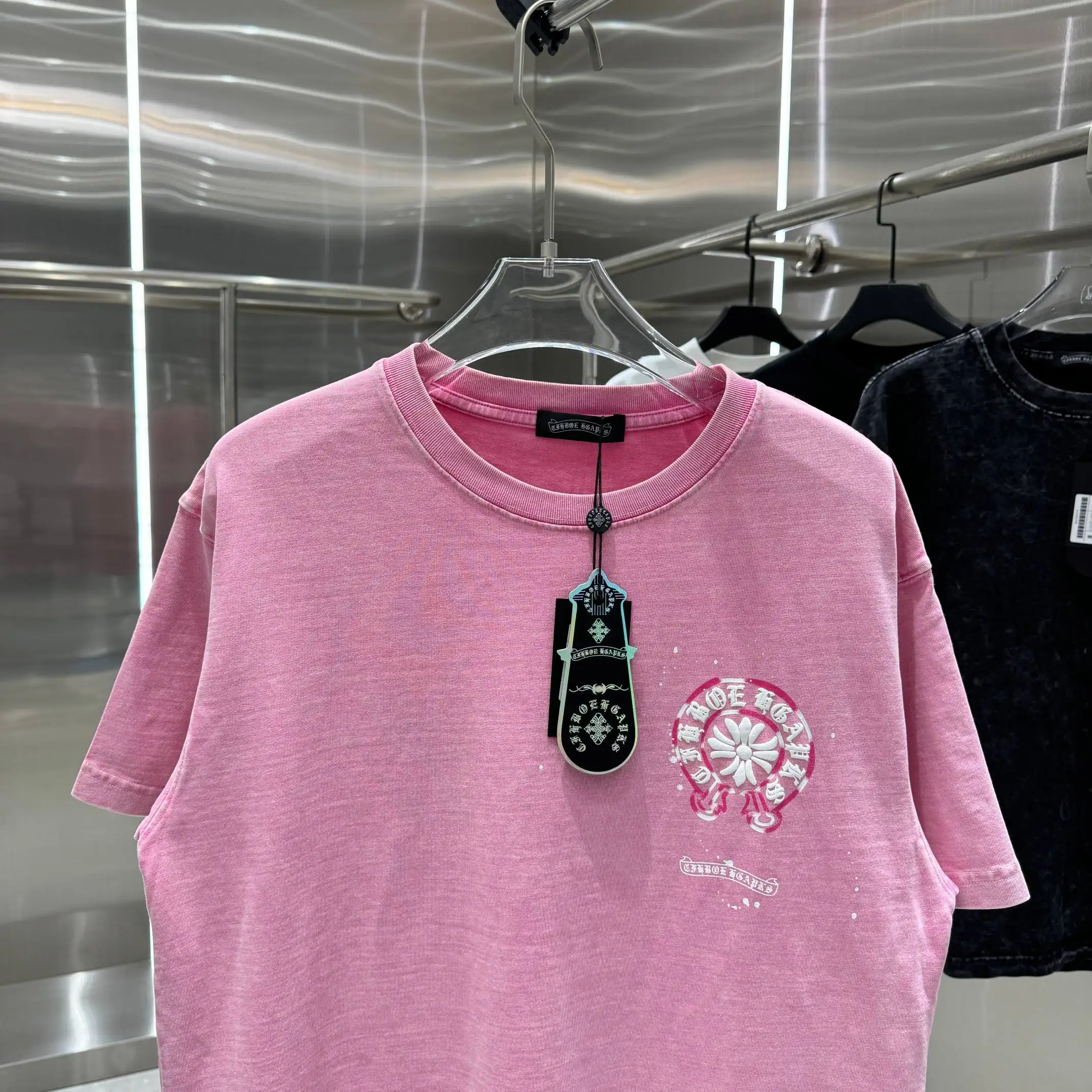 Chrome Hearts Acid-Wash Puff Print T-Shirt D18013819 — view 6