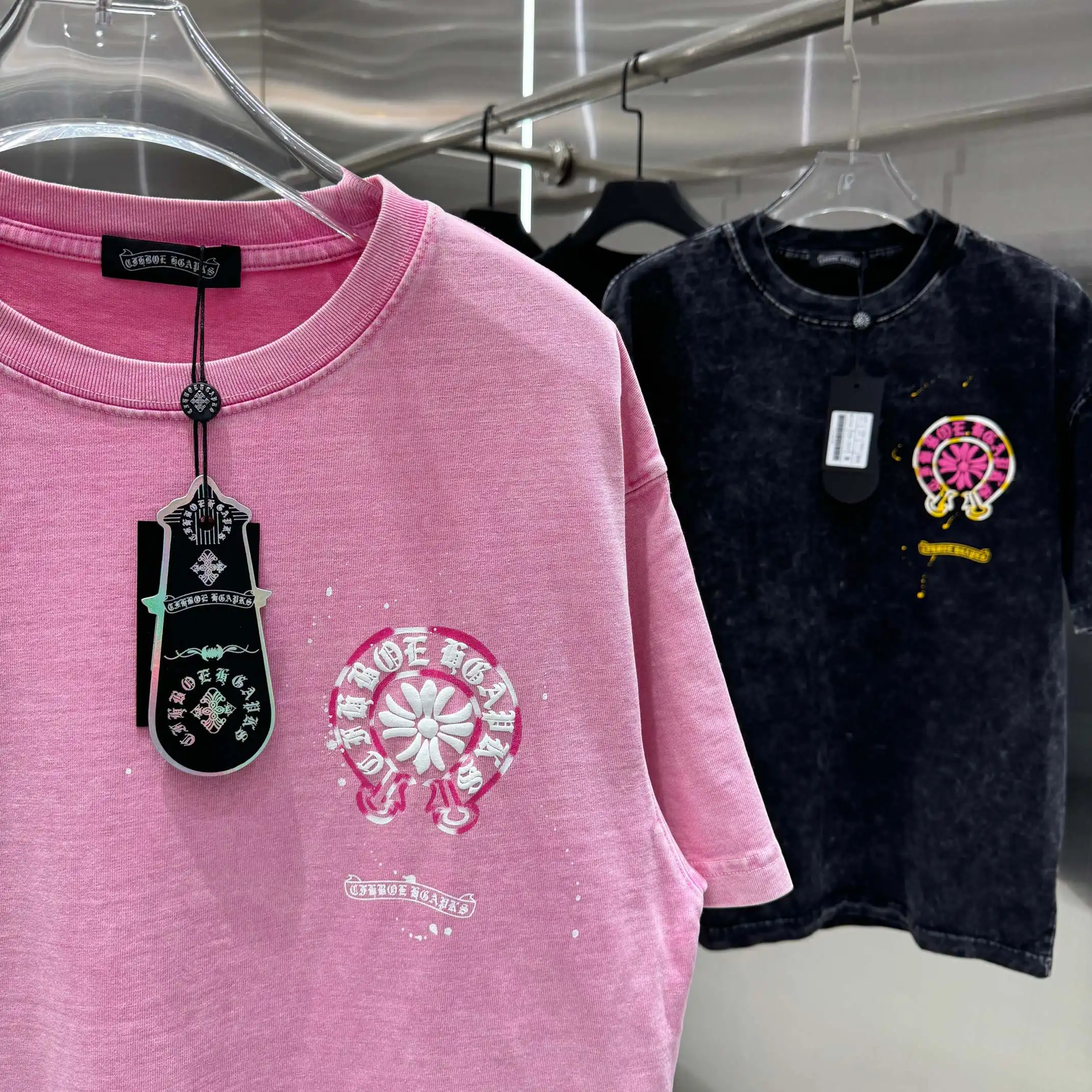 Chrome Hearts Acid-Wash Puff Print T-Shirt D18013819 — view 7