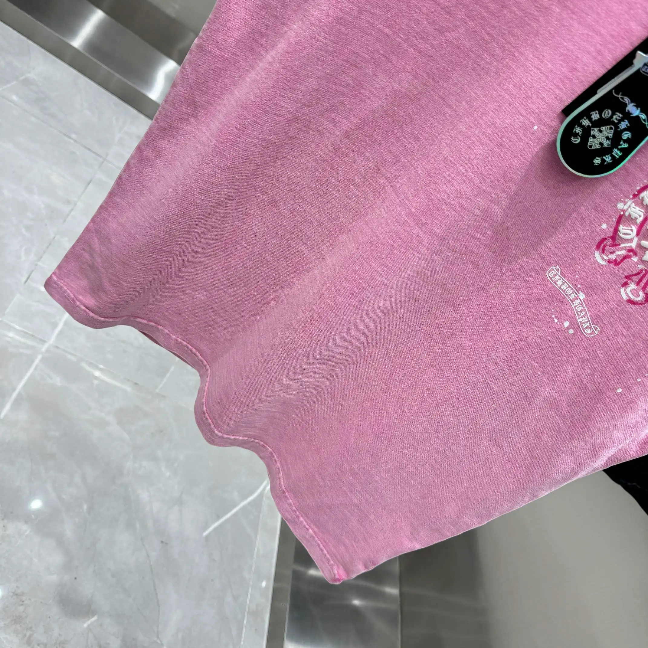Chrome Hearts Acid-Wash Puff Print T-Shirt D18013819 — view 9