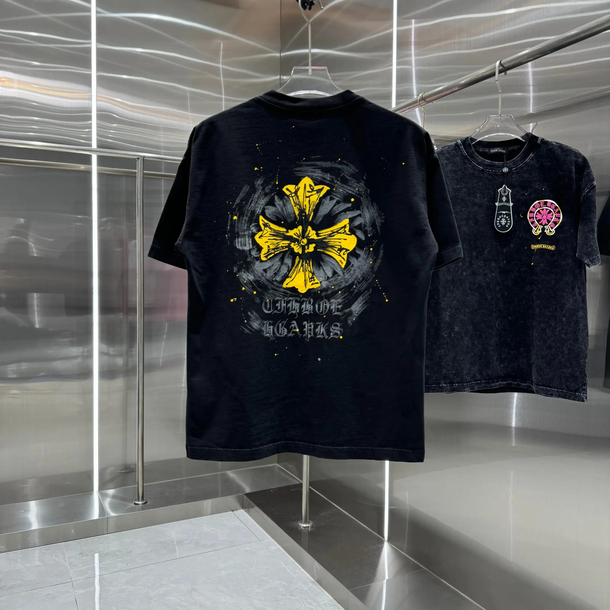 Logo Print Washed Cotton T-Shirt D18013914 — view 2