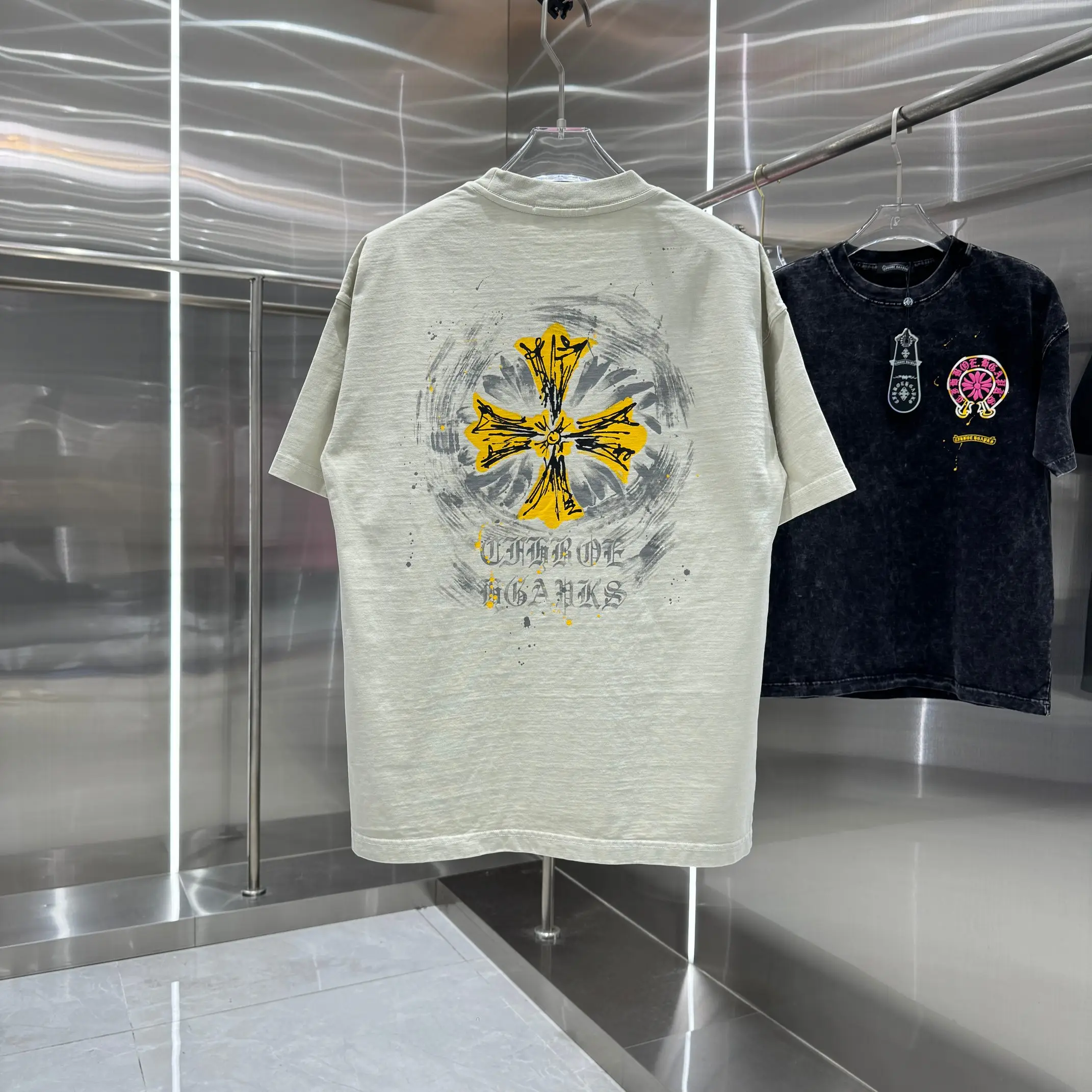 Logo Print Washed Cotton T-Shirt D18013911 — view 2