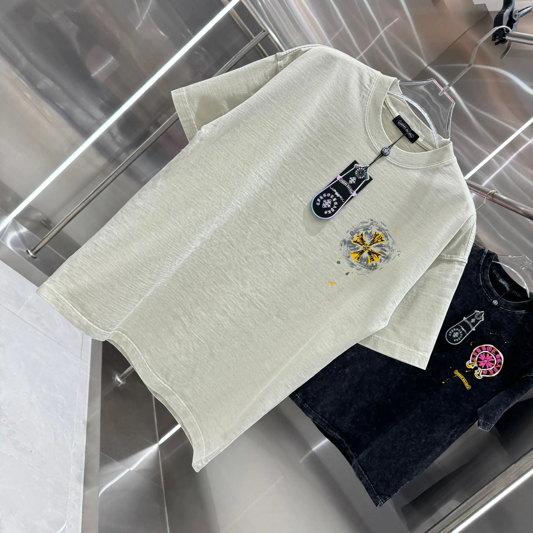 Logo Print Washed Cotton T-Shirt D18013911 — view 3
