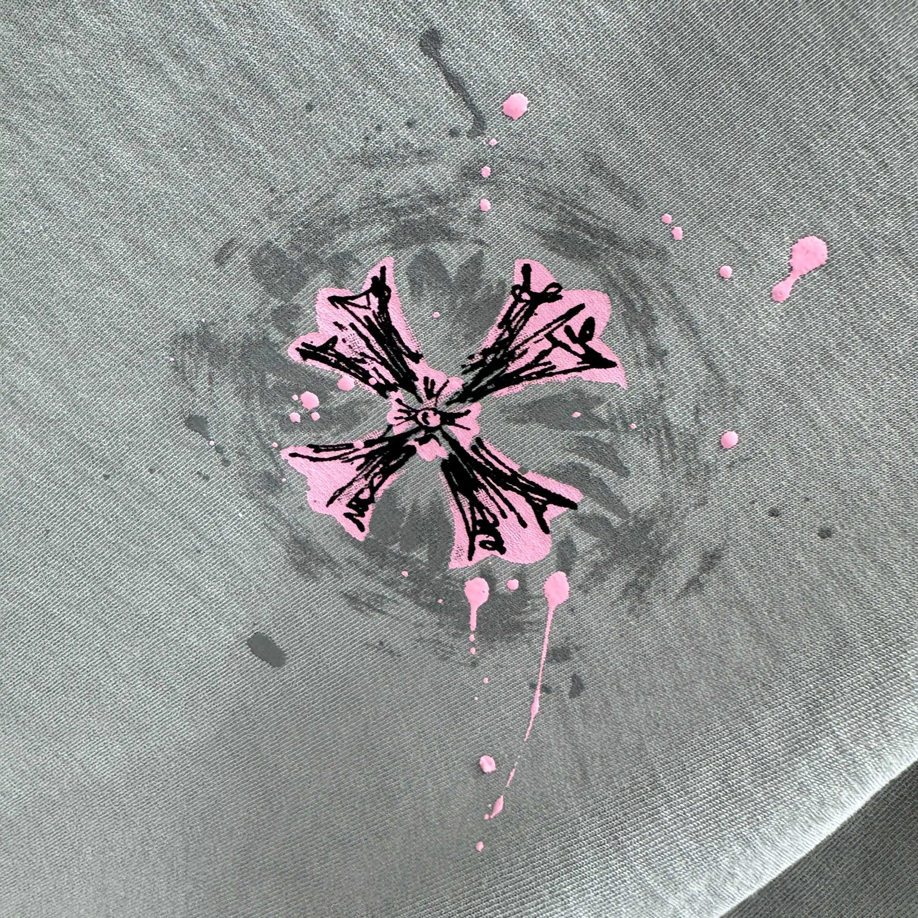 Logo Print Acid-Wash Cotton T-Shirt D18013912 — view 8