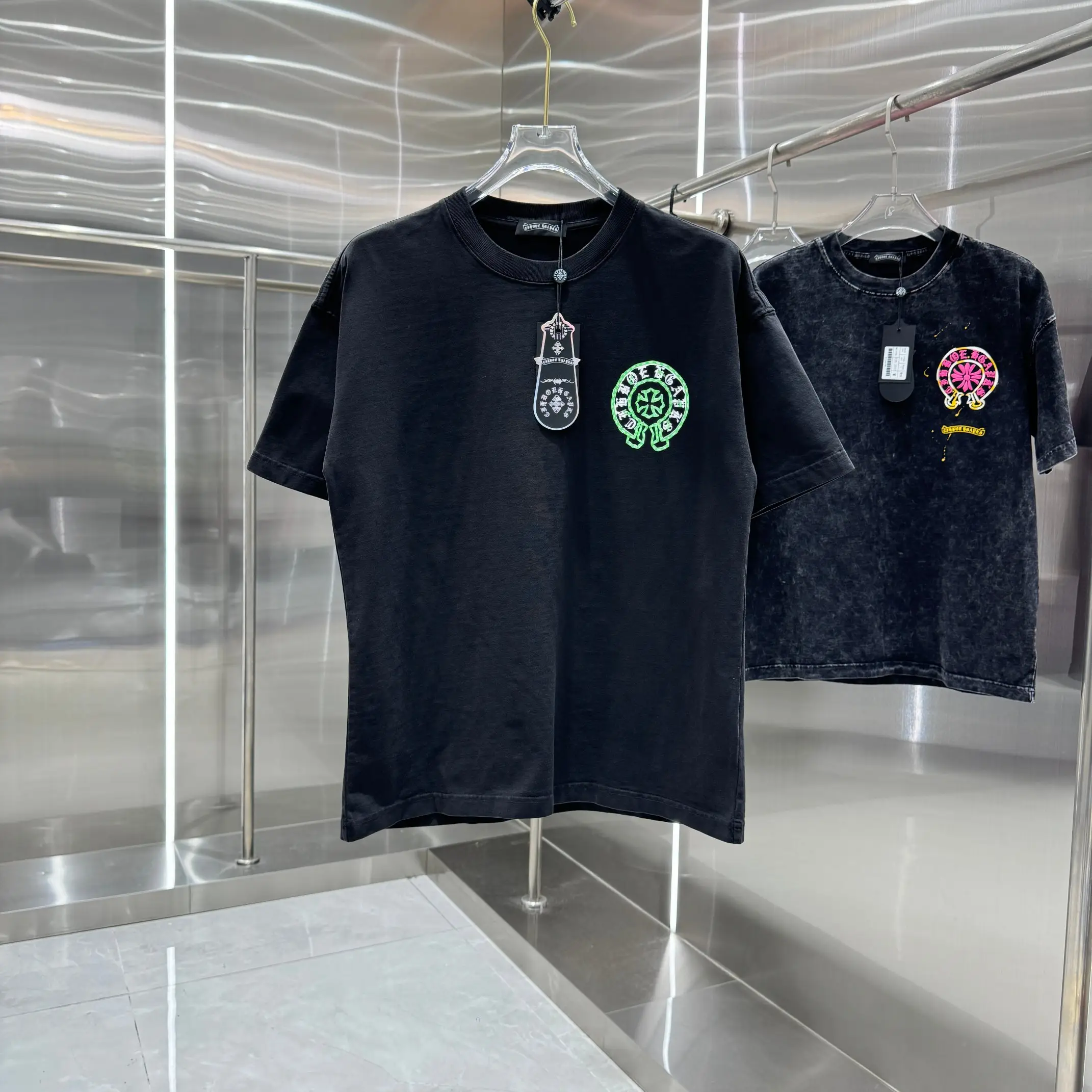 Logo Print Washed Cotton T-Shirt D18013821
