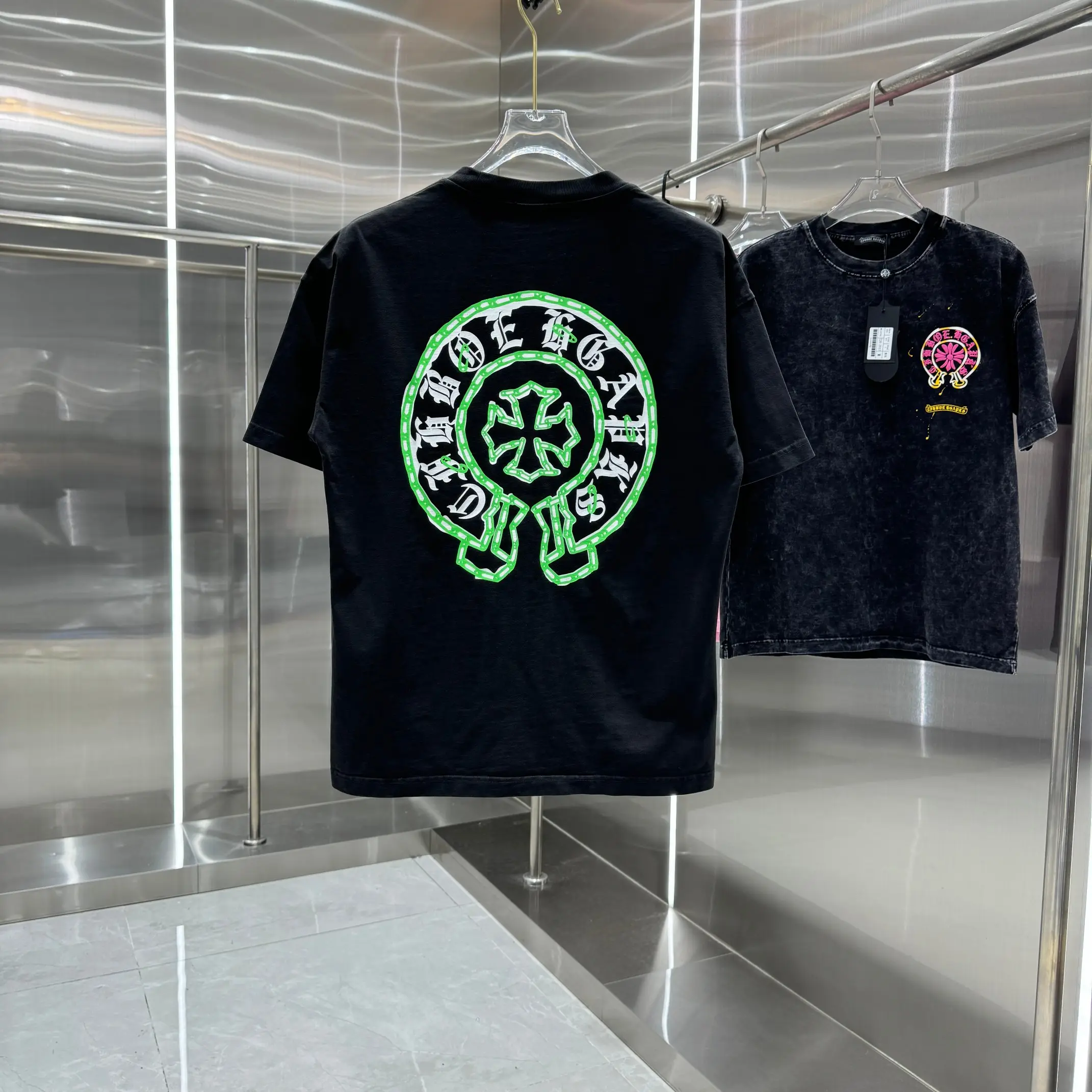 Logo Print Washed Cotton T-Shirt D18013821 — view 2