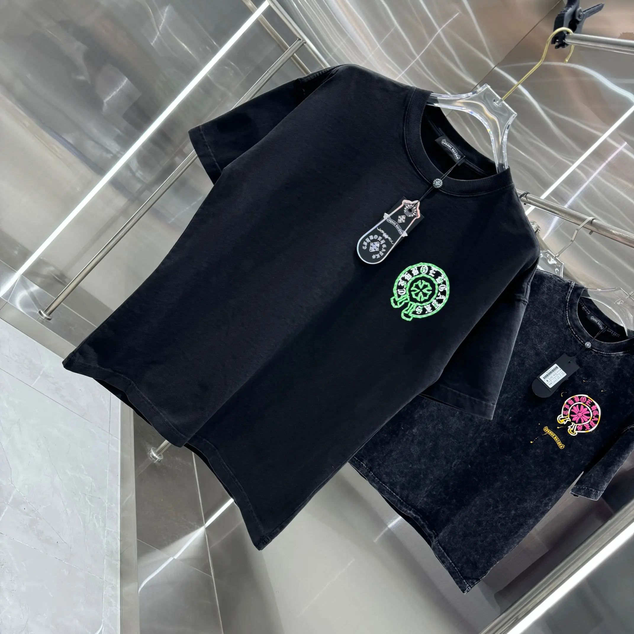 Logo Print Washed Cotton T-Shirt D18013821 — view 3