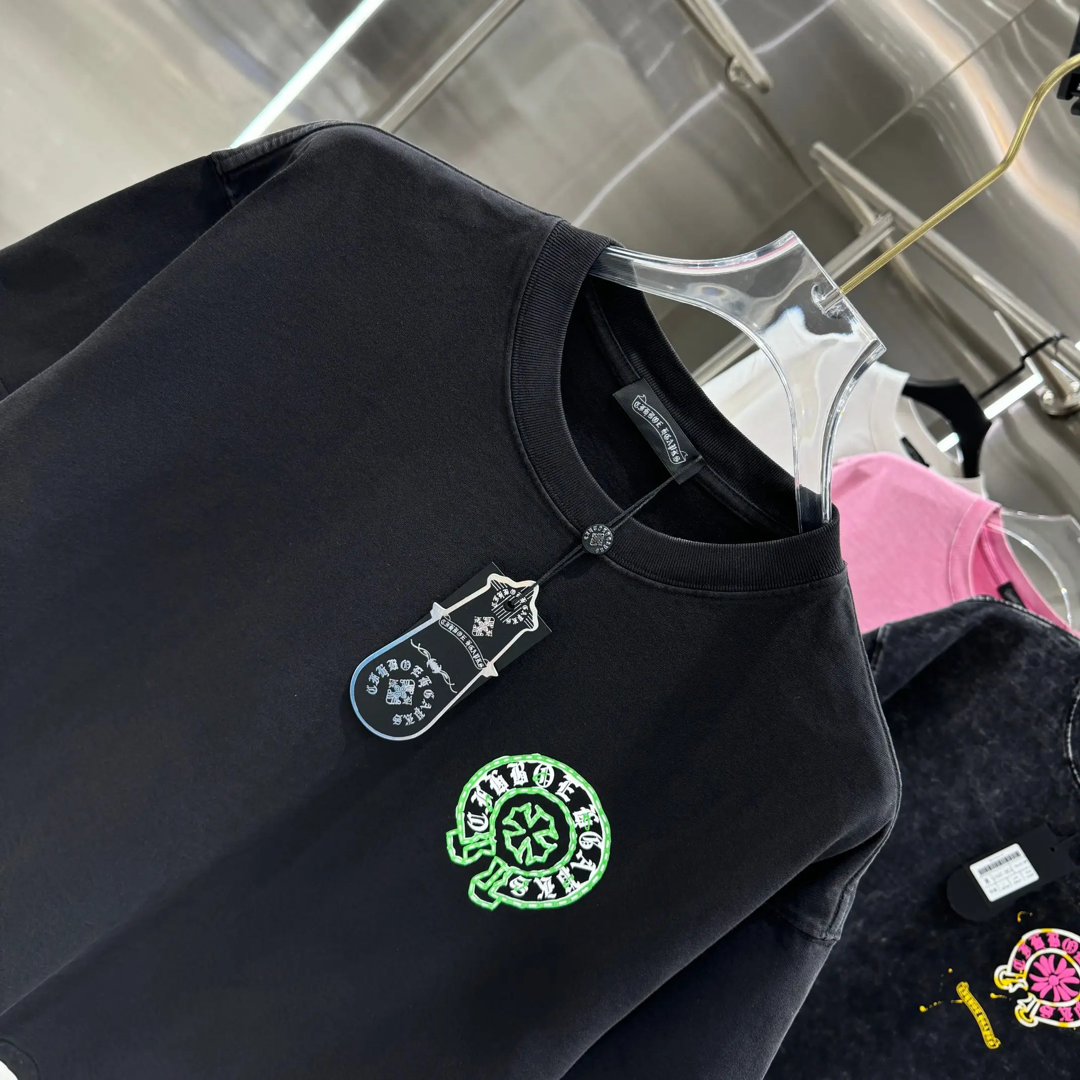 Logo Print Washed Cotton T-Shirt D18013821 — view 4