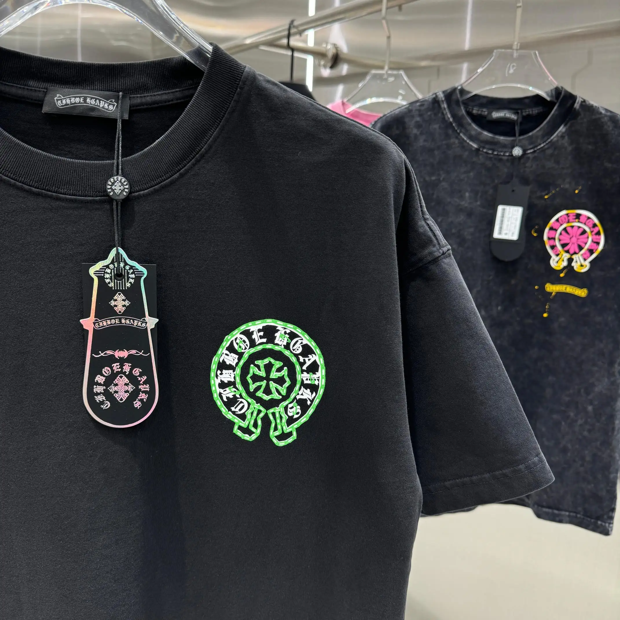 Logo Print Washed Cotton T-Shirt D18013821 — view 7