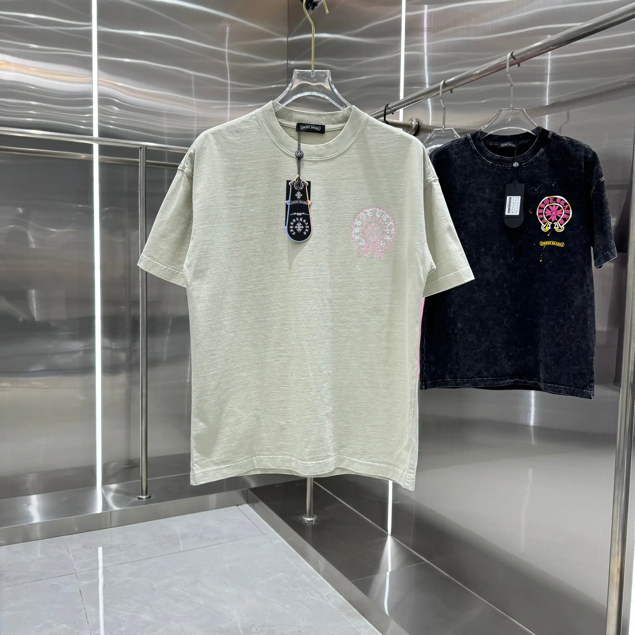 Logo Print Washed Cotton T-Shirt D18013822