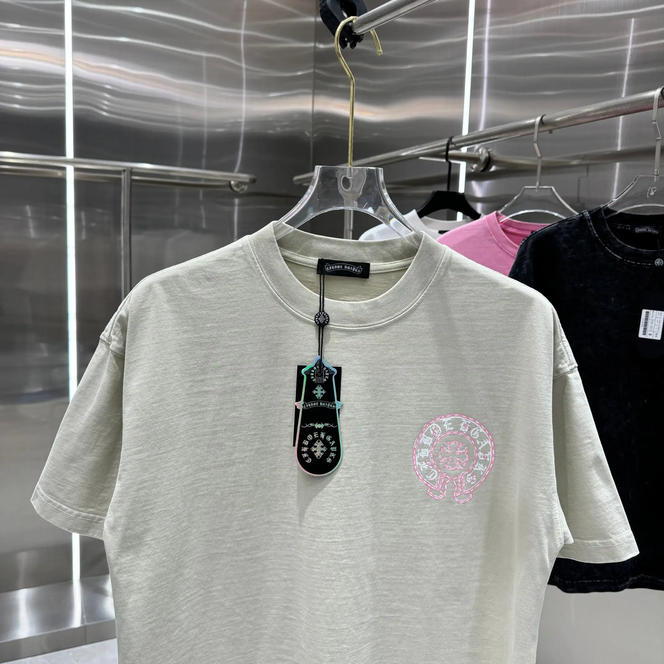 Logo Print Washed Cotton T-Shirt D18013822 — view 6