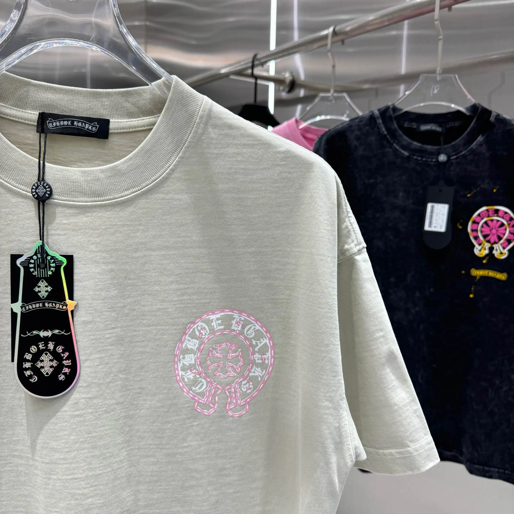Logo Print Washed Cotton T-Shirt D18013822 — view 7