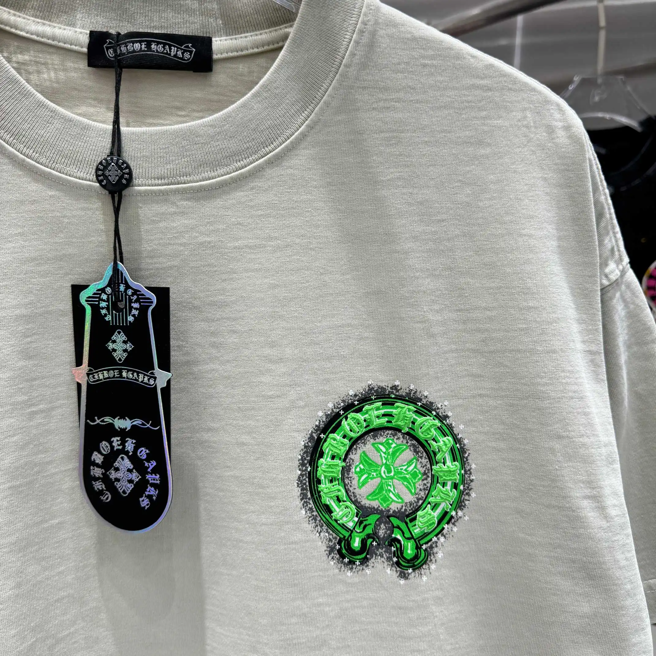 Chrome Hearts Puff Print Acid Wash T-Shirt D18013809 — view 7