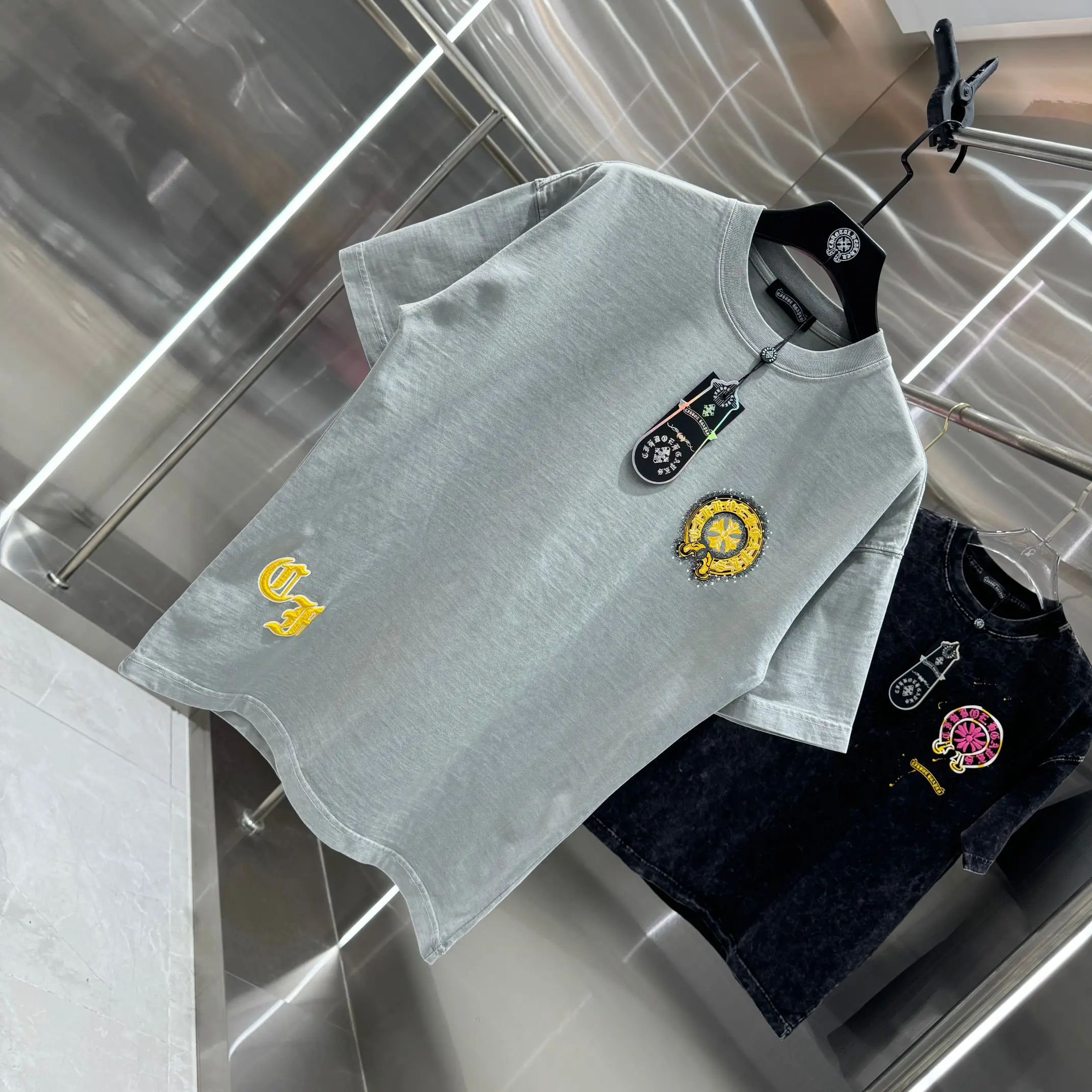 Logo Puff-Print Cotton T-Shirt D18013810 — view 3