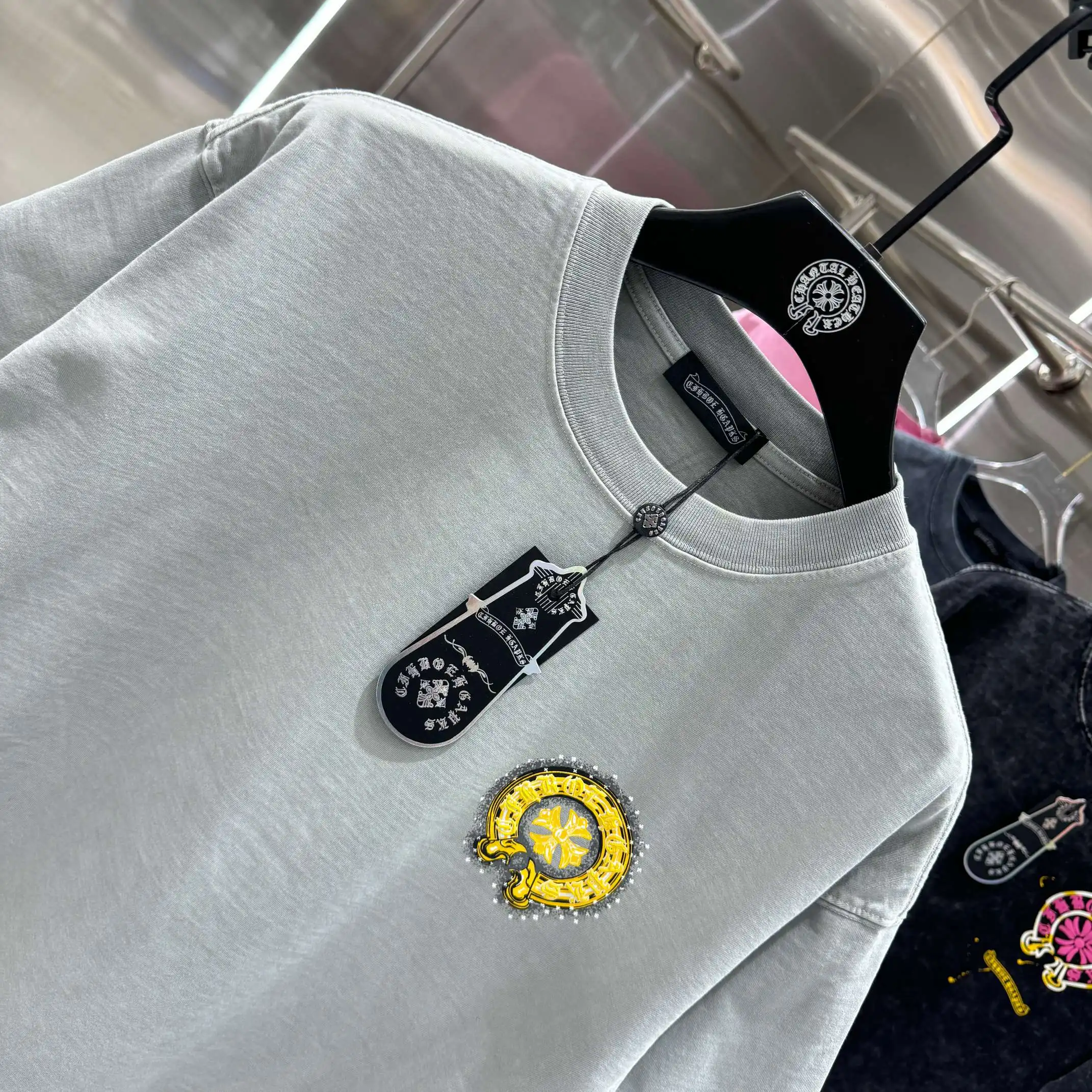 Logo Puff-Print Cotton T-Shirt D18013810 — view 4