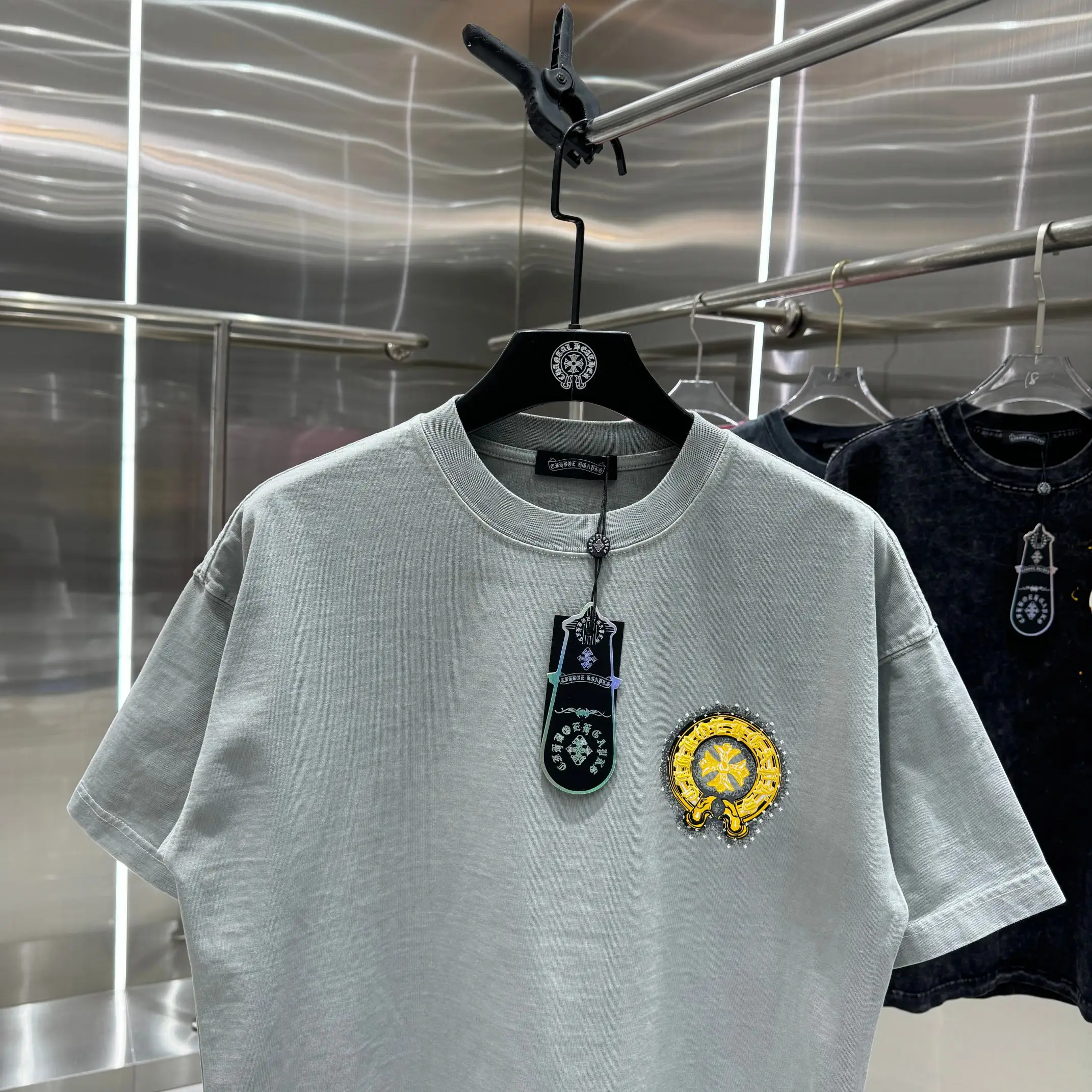 Logo Puff-Print Cotton T-Shirt D18013810 — view 6