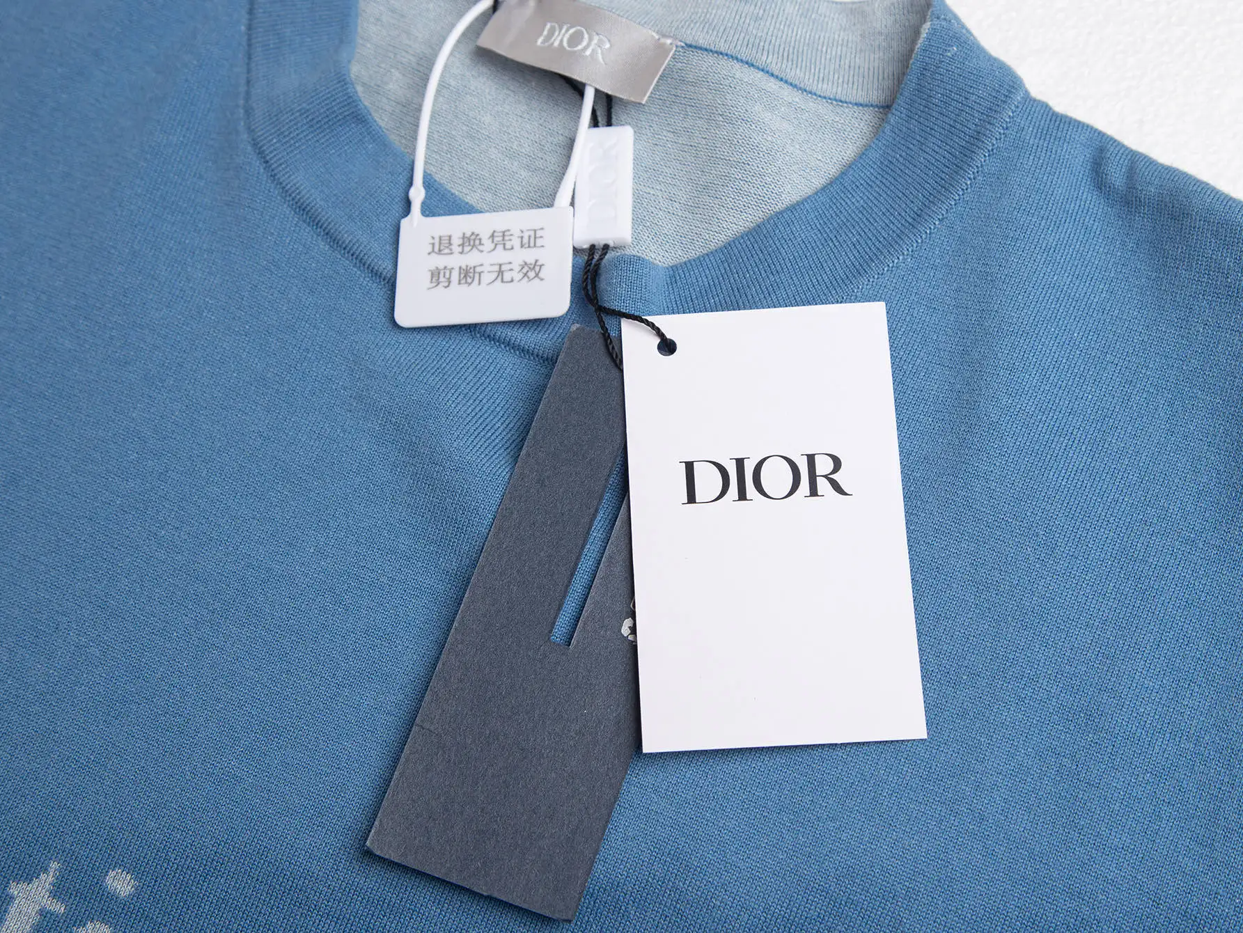 Christian Dior Couture Intarsia Wool-Blend T-Shirt D18015978 — view 4