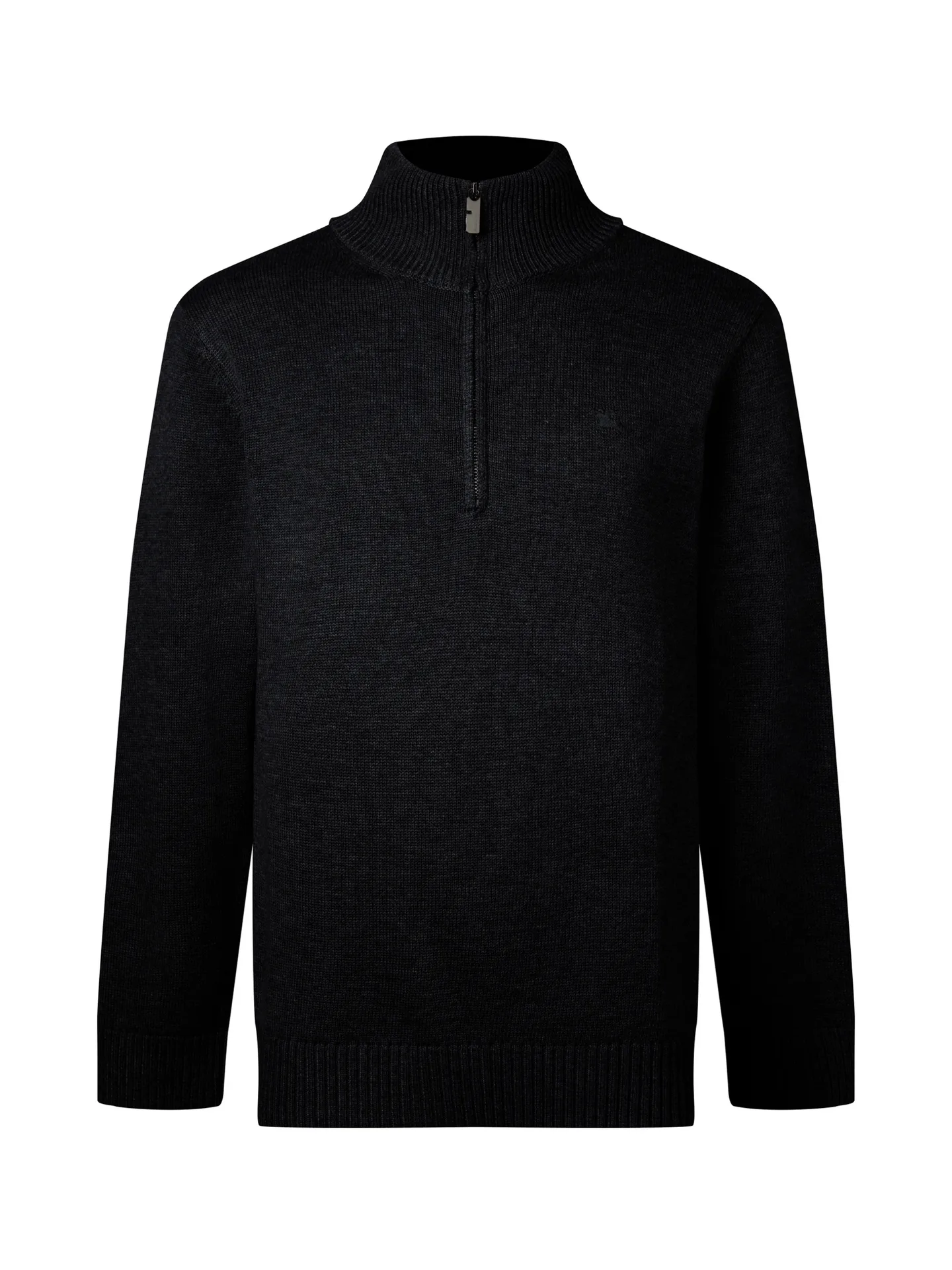 Embroidered Wool-Blend Half-Zip Sweater D18016029