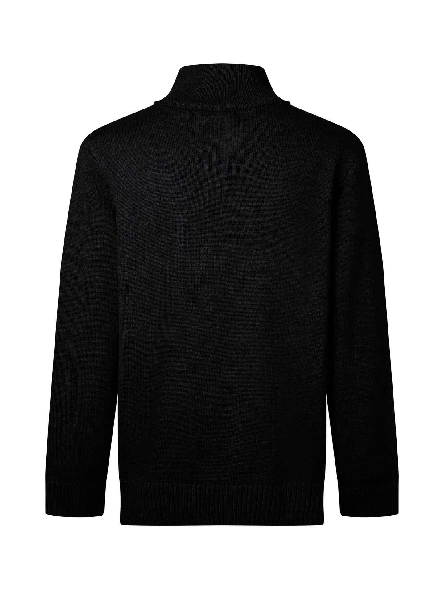 Embroidered Wool-Blend Half-Zip Sweater D18016029 — view 2