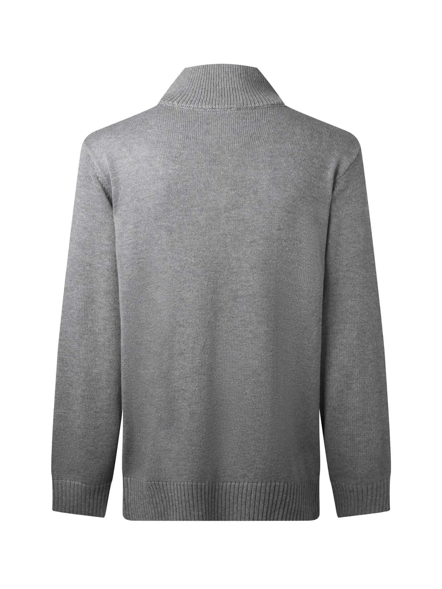 Logo-Plaque Half-Zip Wool Sweater D18016041 — view 2