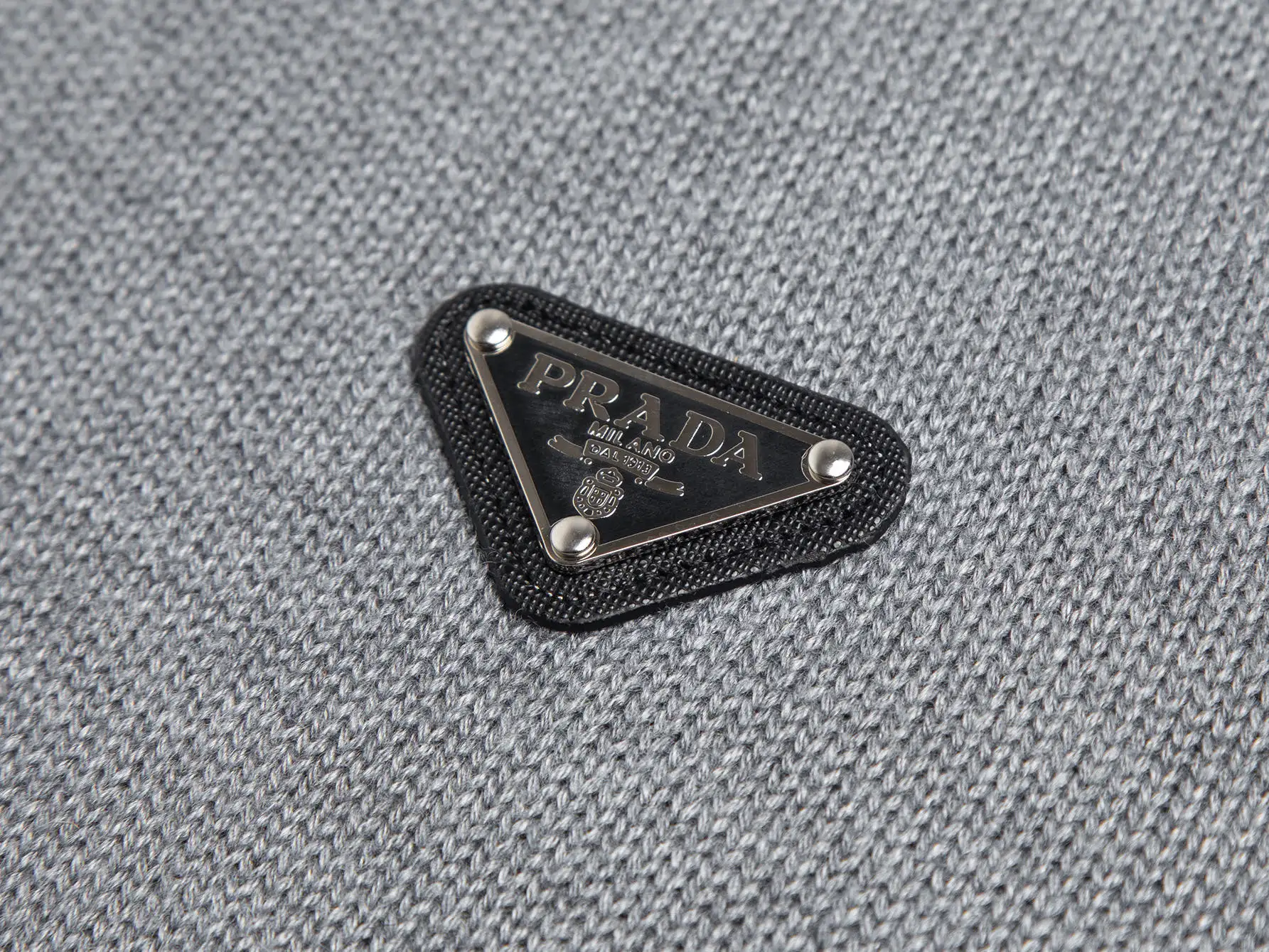 Logo-Plaque Half-Zip Wool Sweater D18016041 — view 5