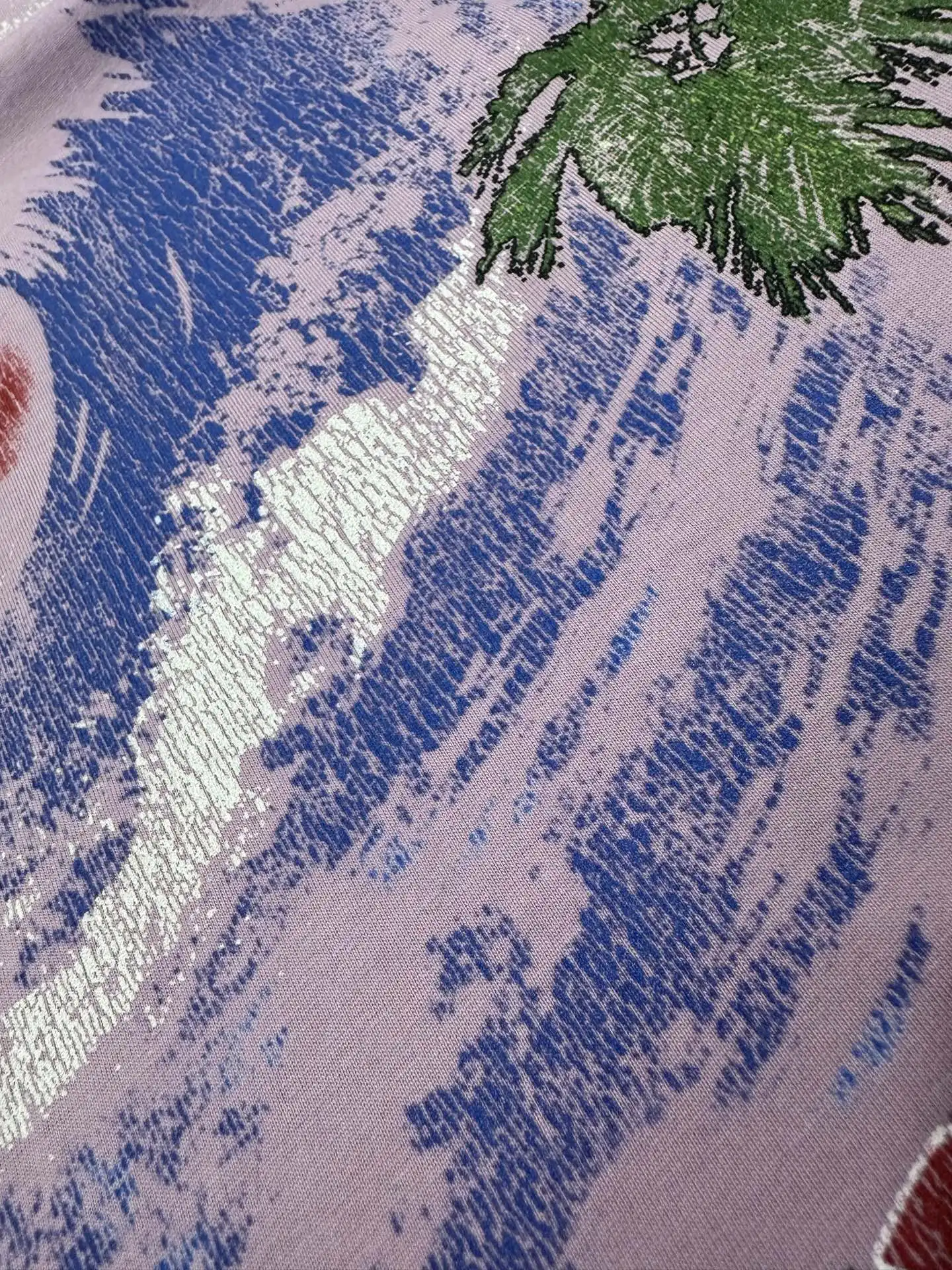 Palm Tree Graphic Oversized T-Shirt D18011340 — view 11