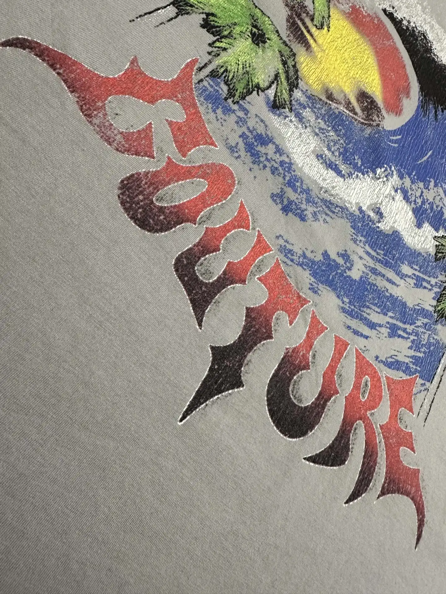Palm Tree Graphic Oversized T-Shirt D18011339 — view 9