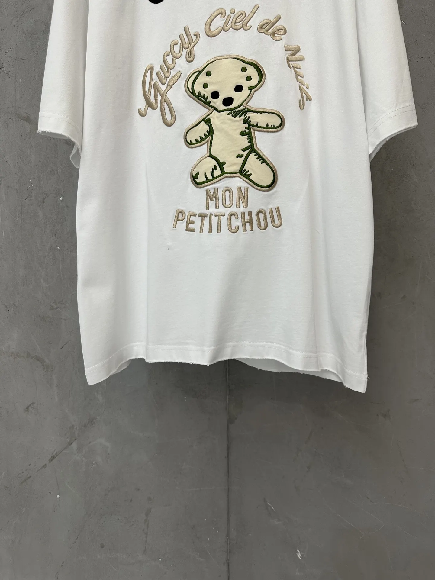 Teddy Bear Embroidered Cotton T-Shirt D18011547 — view 4