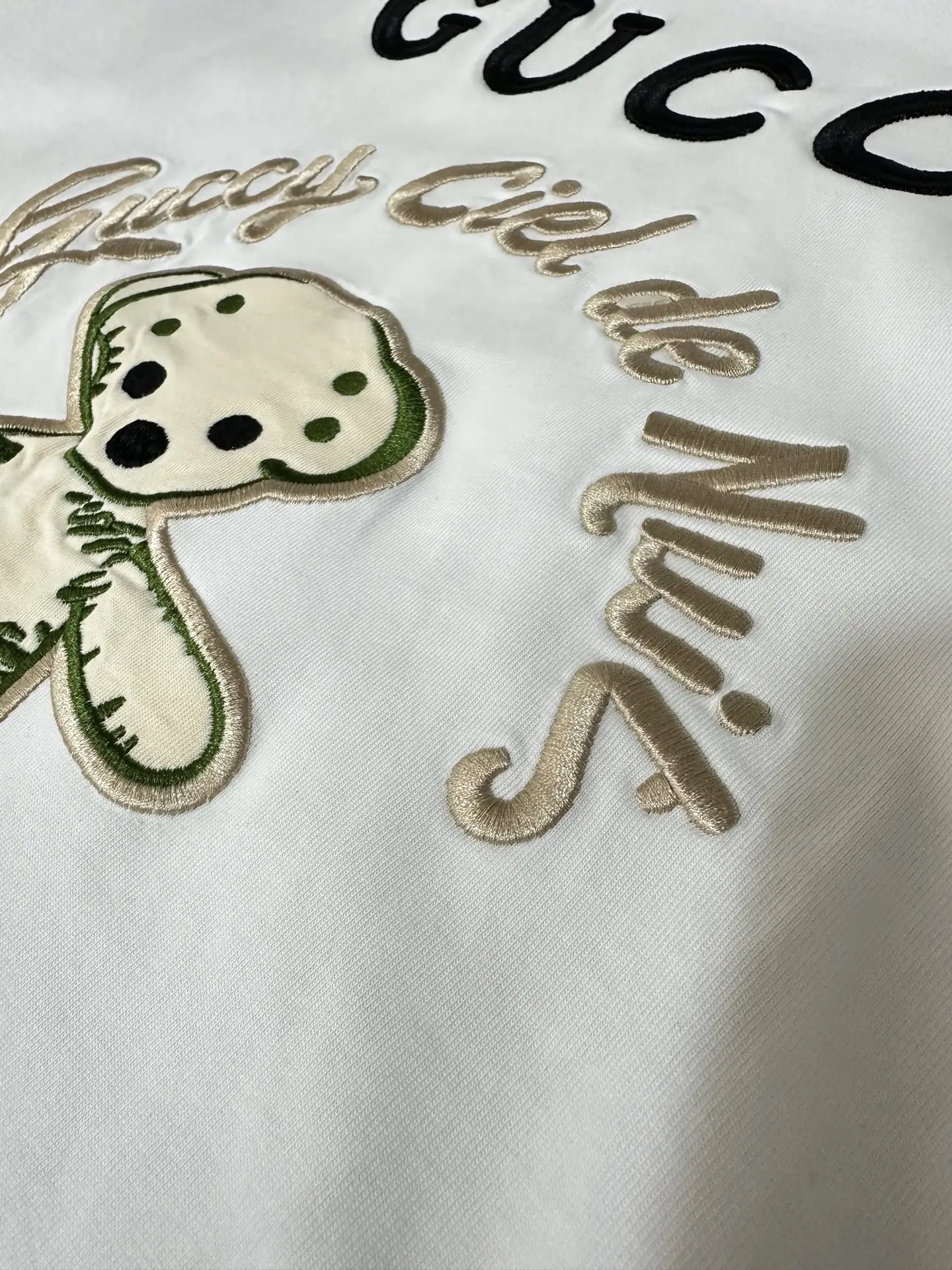Teddy Bear Embroidered Cotton T-Shirt D18011547 — view 6
