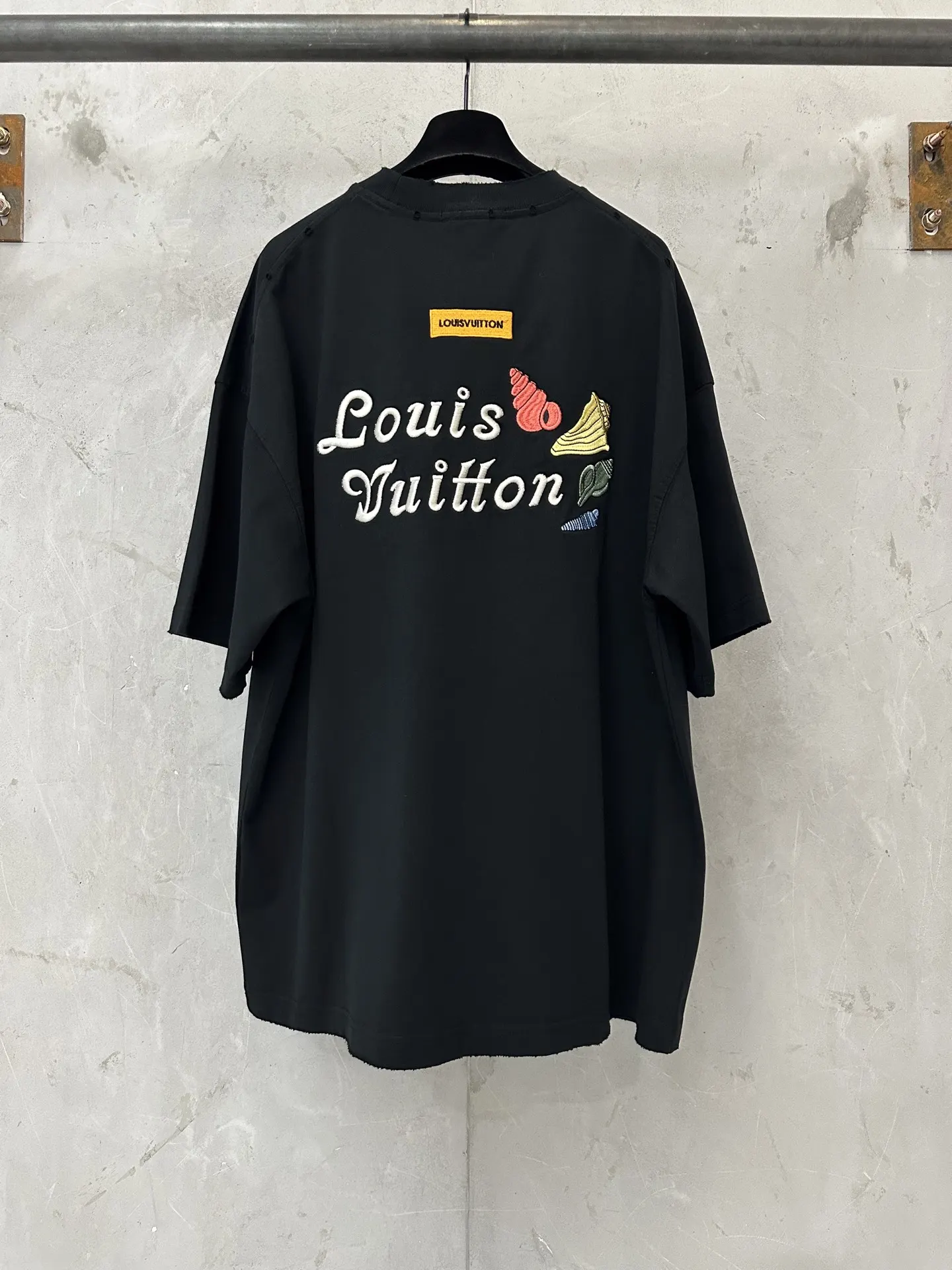 Embroidered Logo Heavyweight Cotton T-Shirt D18011553 — view 2