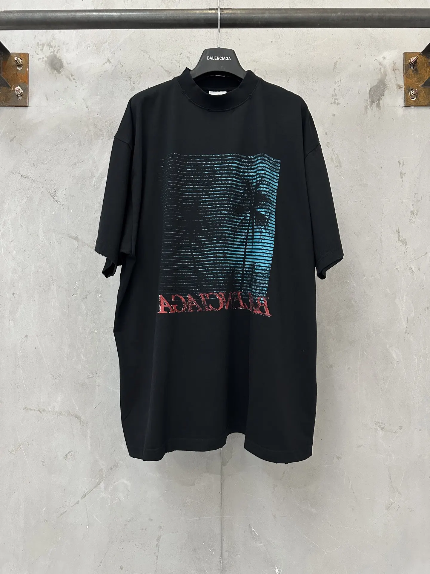 Palm Tree Graphic Oversized T-Shirt D18511202