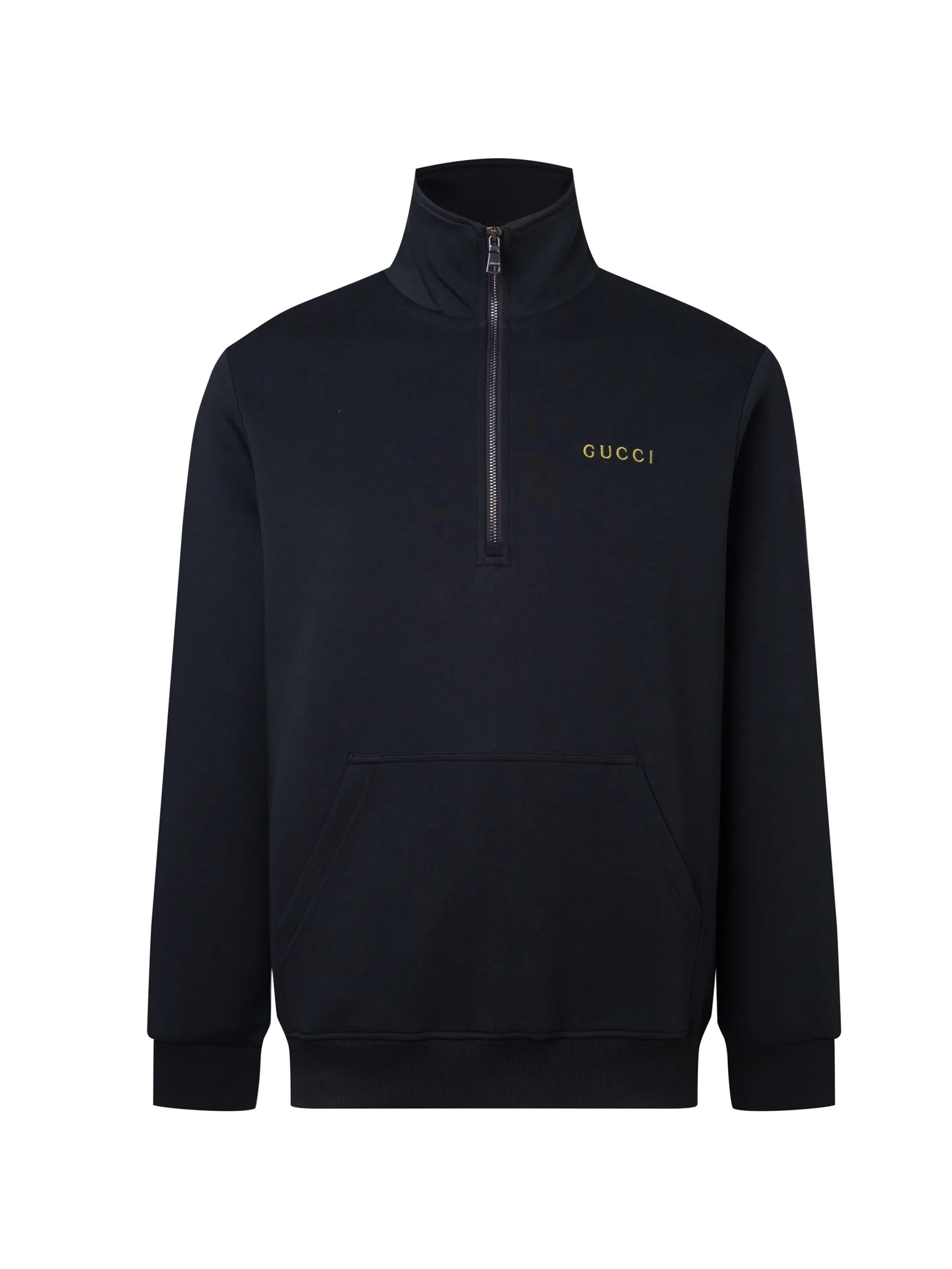 Logo-Embroidered Half-Zip Cotton Sweatshirt D18516079