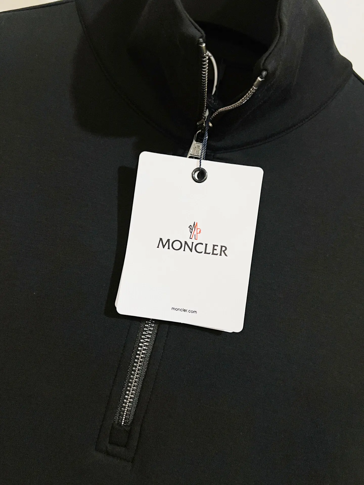 Logo-Patch Half-Zip Cotton-Blend Sweatshirt D18516092 — view 8