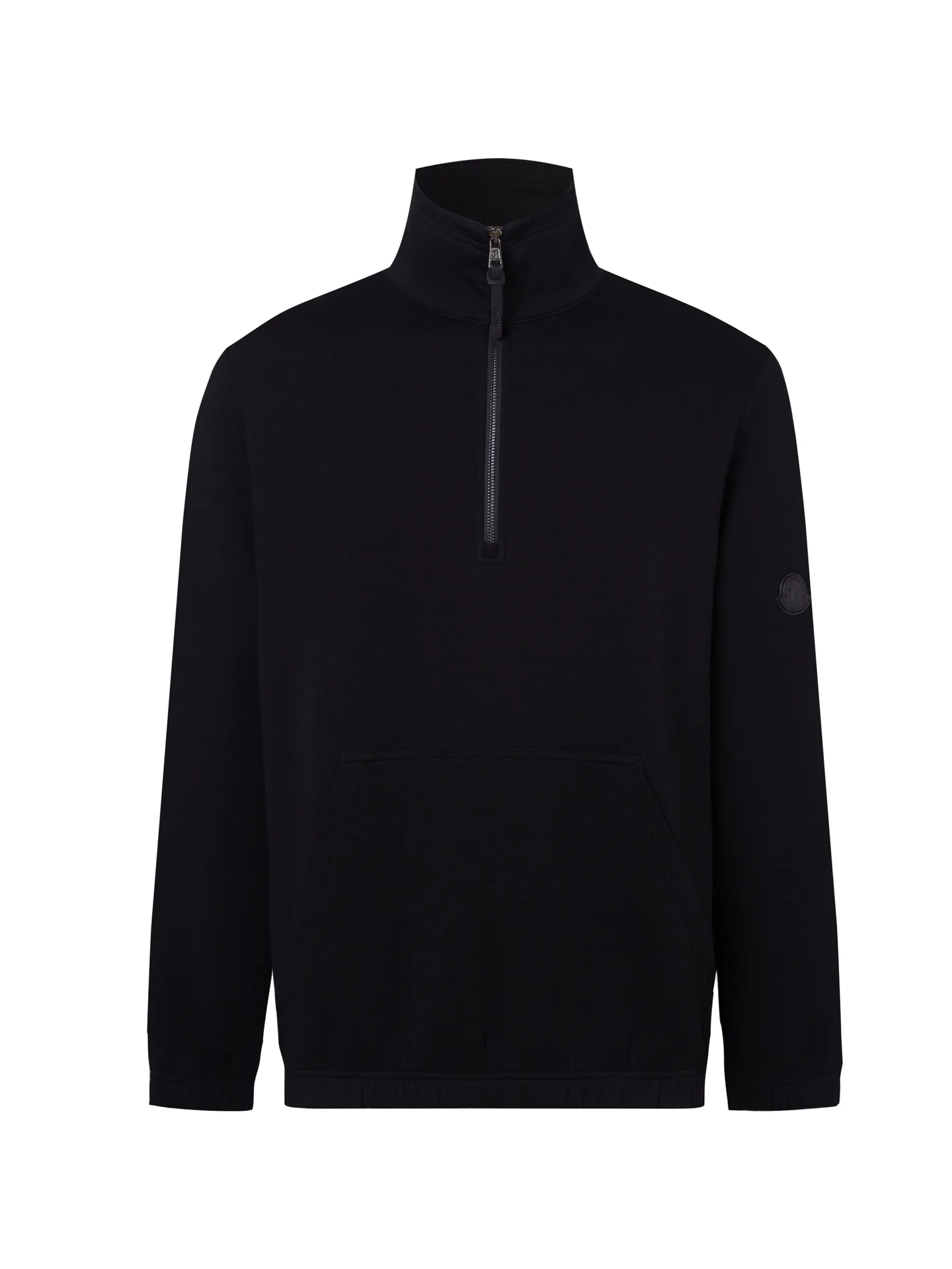 Logo-Patch Half-Zip Cotton-Blend Sweatshirt D18516078 — view 2
