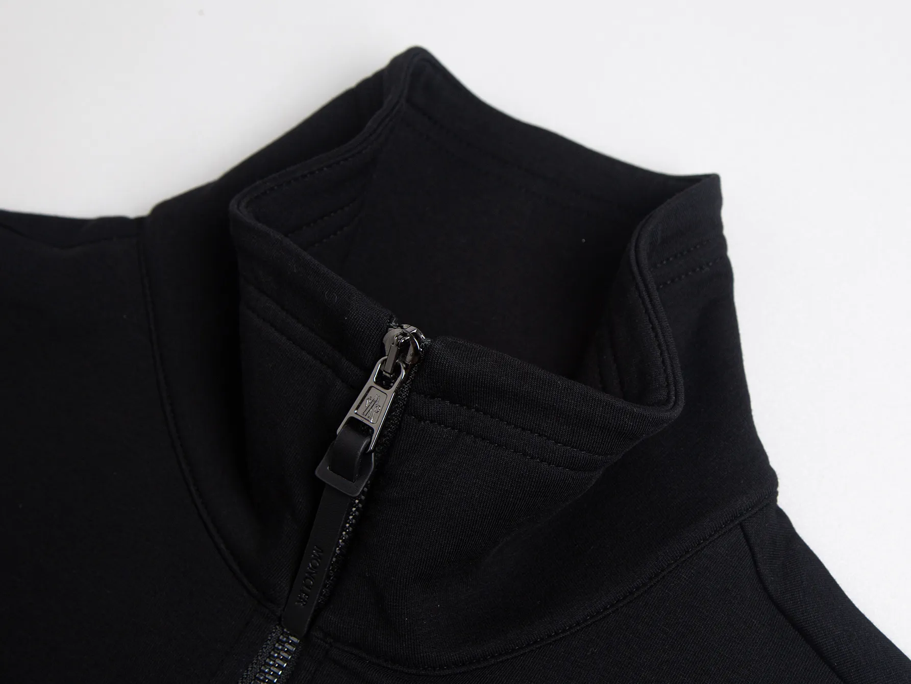 Logo-Patch Half-Zip Cotton-Blend Sweatshirt D18516078 — view 3