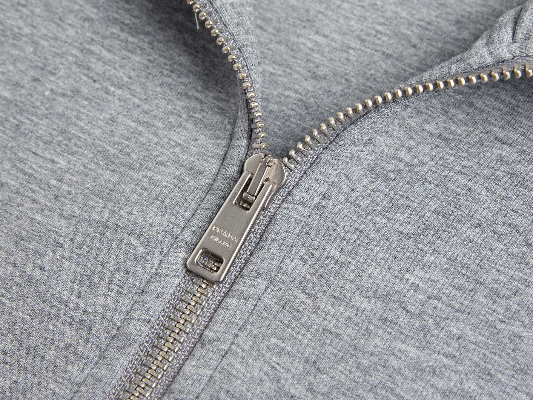 Logo-Badge Half-Zip Cotton-Blend Sweatshirt D18516054 — view 4