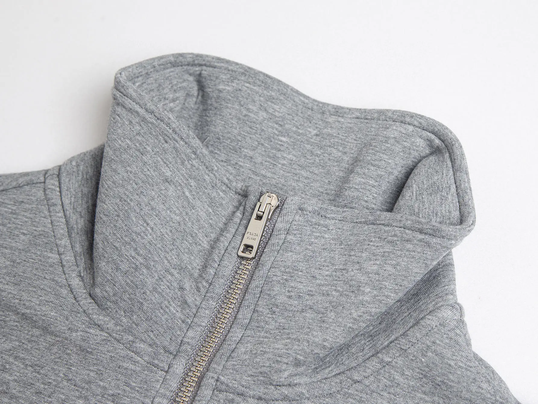 Logo-Badge Half-Zip Cotton-Blend Sweatshirt D18516054 — view 5