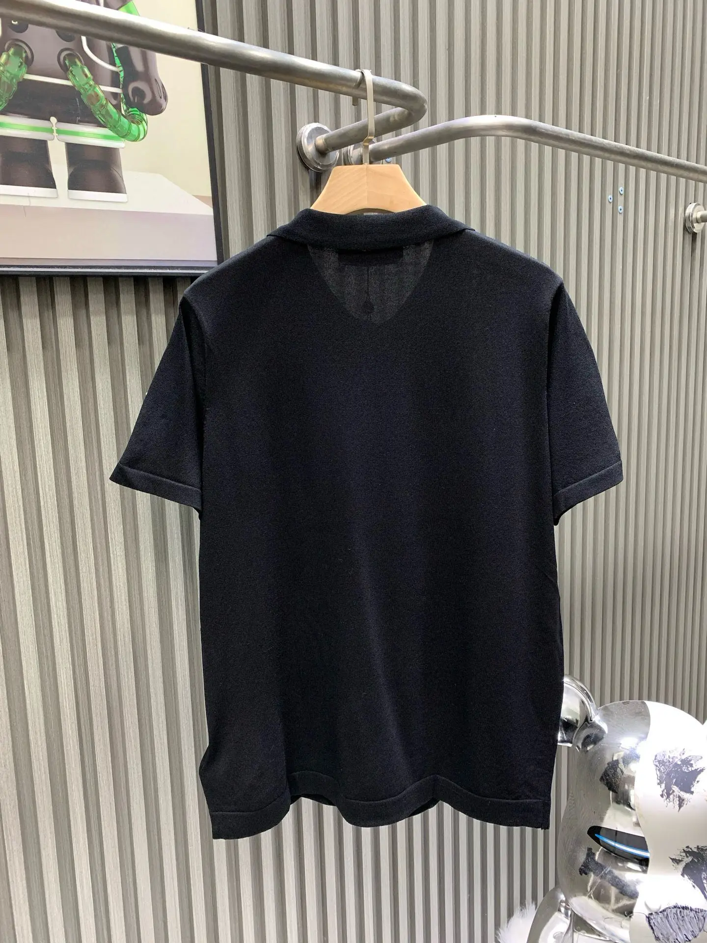 Embroidered Logo Knit Polo Shirt D18514114 — view 2