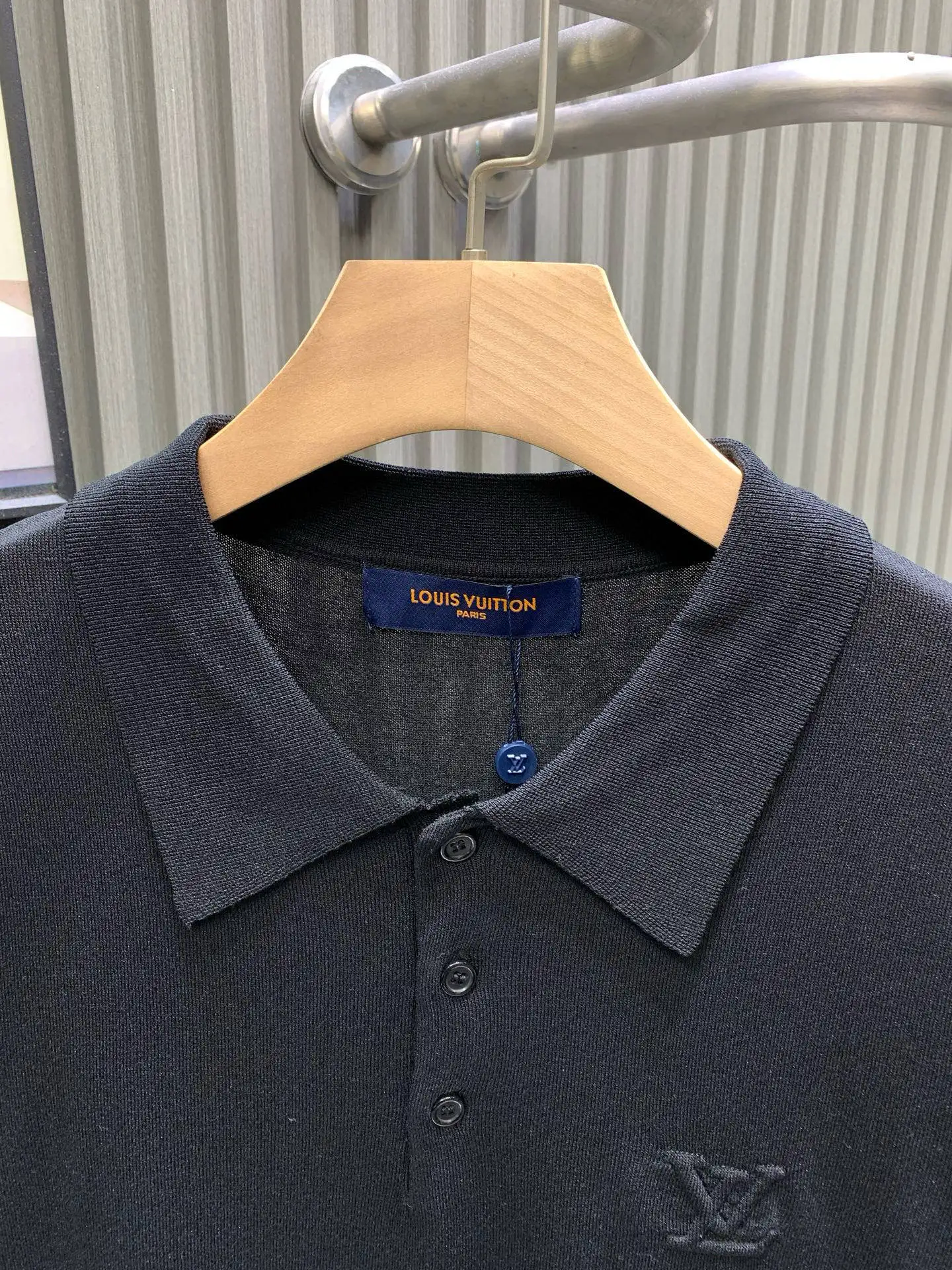Embroidered Logo Knit Polo Shirt D18514114 — view 3