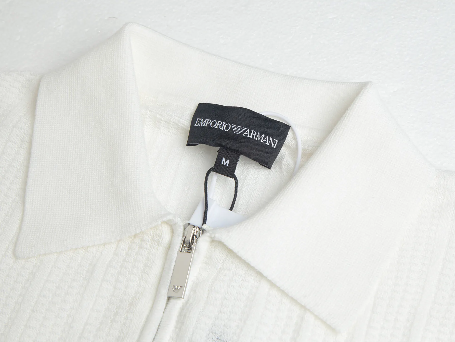 Half-Zip Ribbed Wool-Blend Polo Shirt D19011051 — view 4