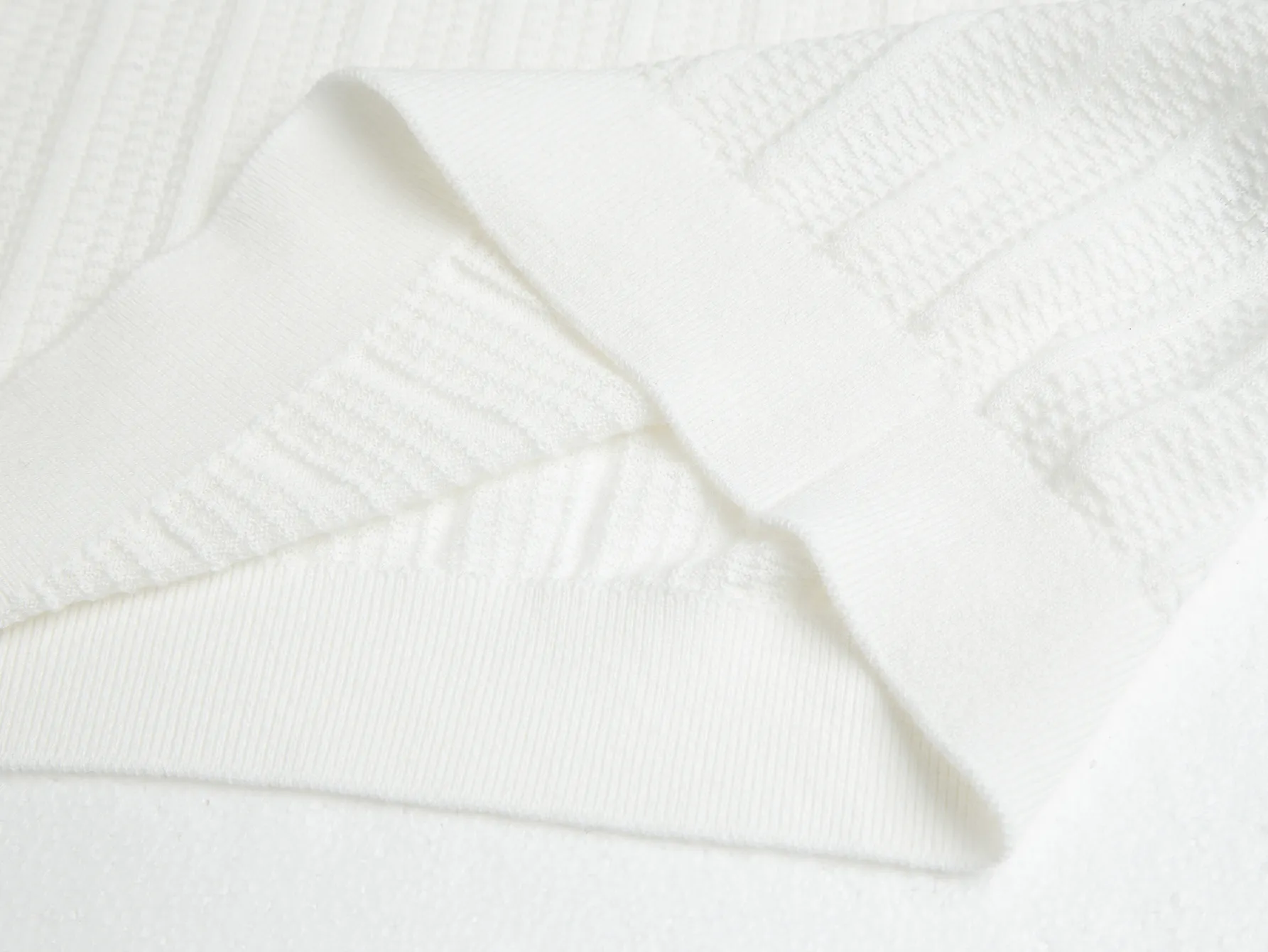 Half-Zip Ribbed Wool-Blend Polo Shirt D19011051 — view 9