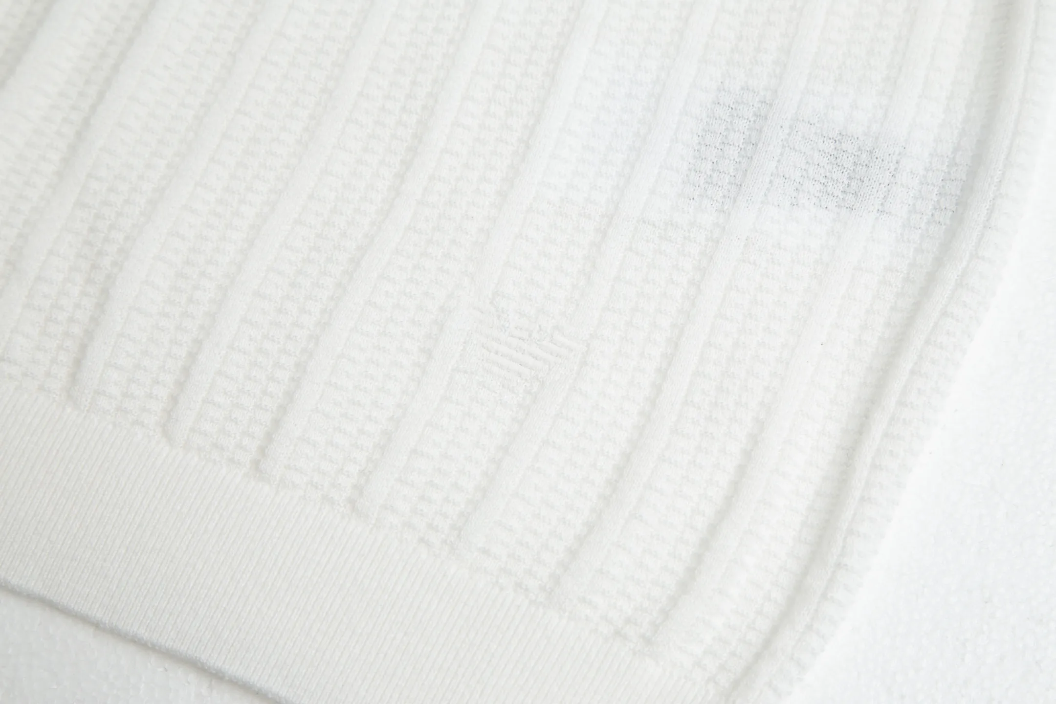 Half-Zip Ribbed Wool-Blend Polo Shirt D19011051 — view 11
