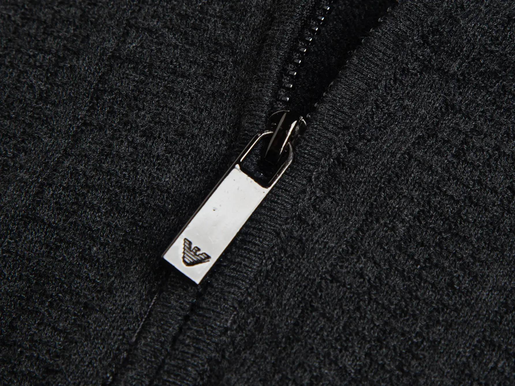 Emporio Armani Half-Zip Wool-Blend Polo Shirt D19011052 — view 3