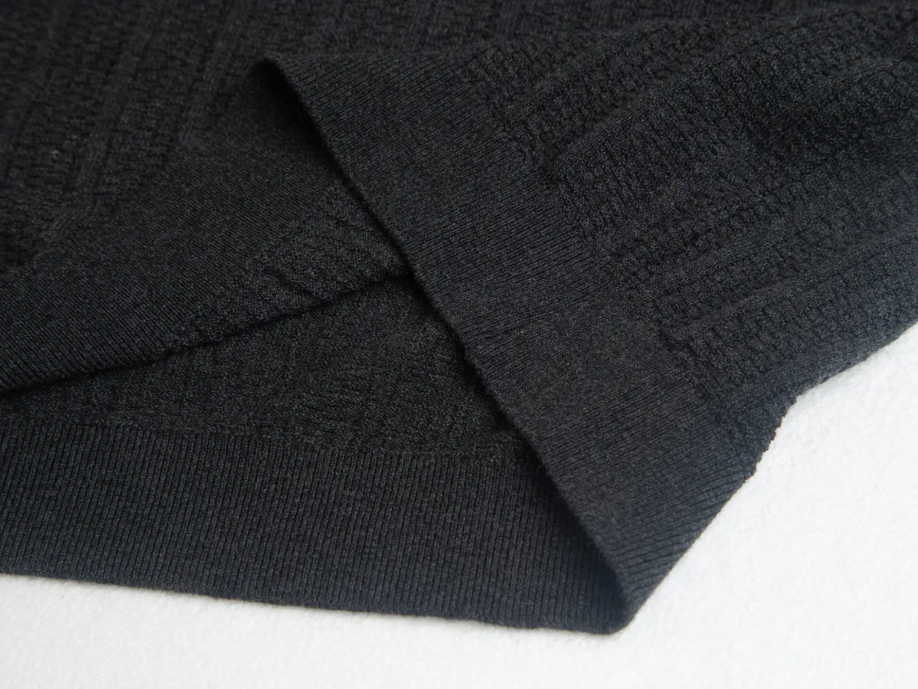 Emporio Armani Half-Zip Wool-Blend Polo Shirt D19011052 — view 8