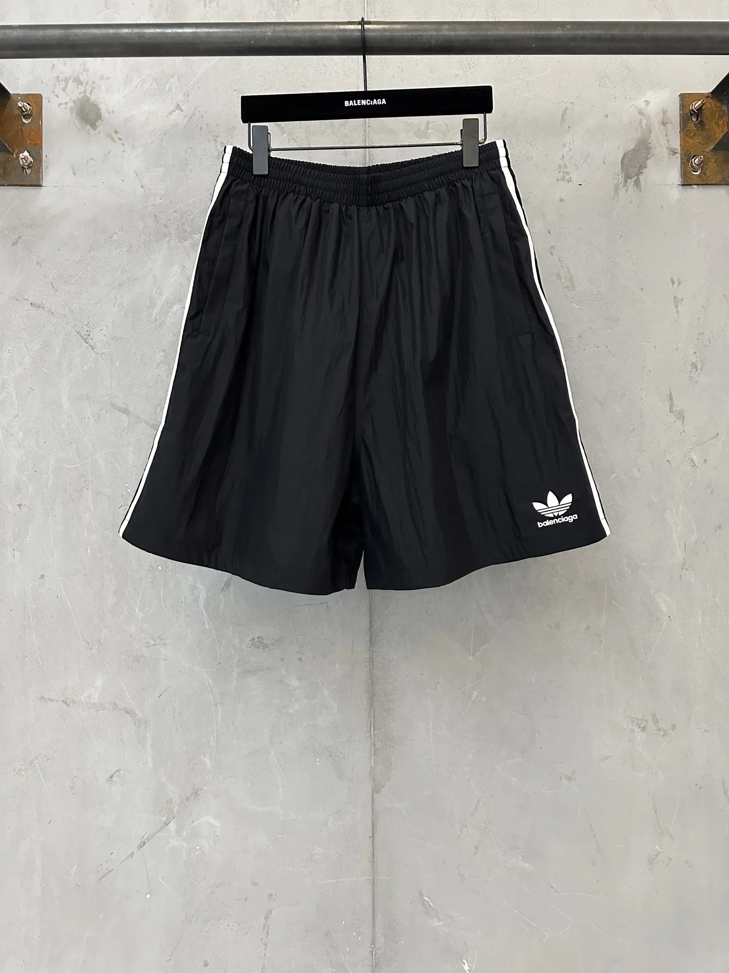 Balenciaga x Adidas Striped Shell Shorts D19011544