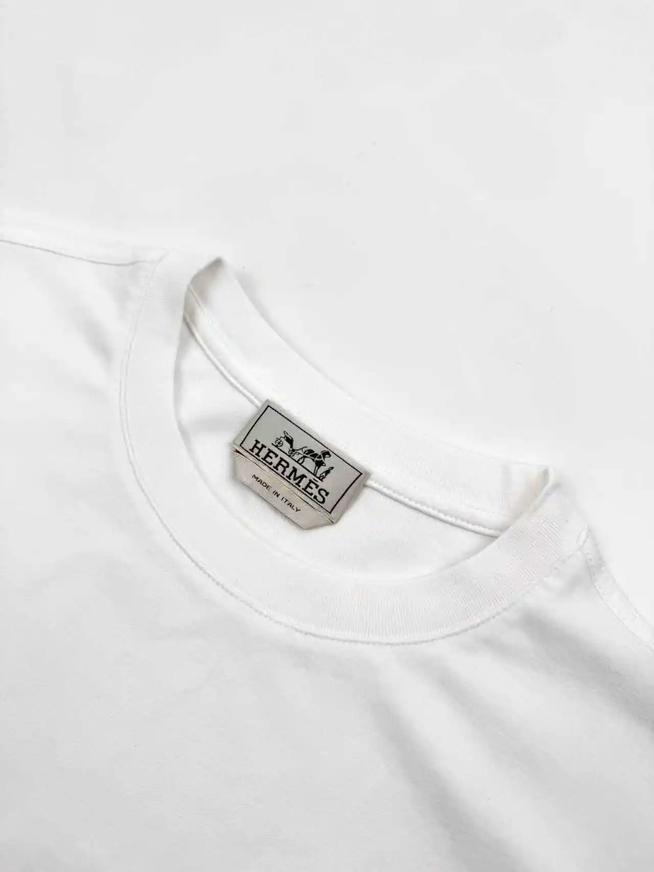 Leather Patch Cotton Jersey T-Shirt D19013840 — view 3