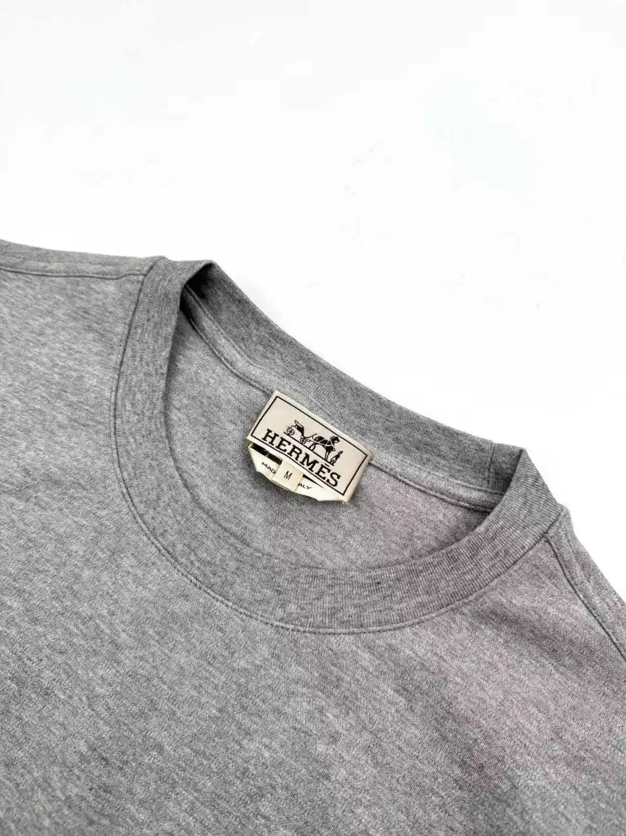Leather Patch Cotton Jersey T-Shirt D19013839 — view 3
