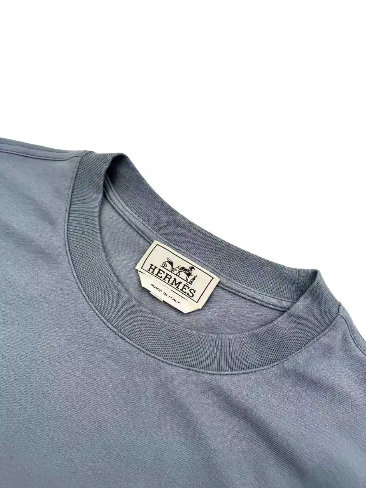 Leather Patch Cotton T-Shirt D19013841 — view 3