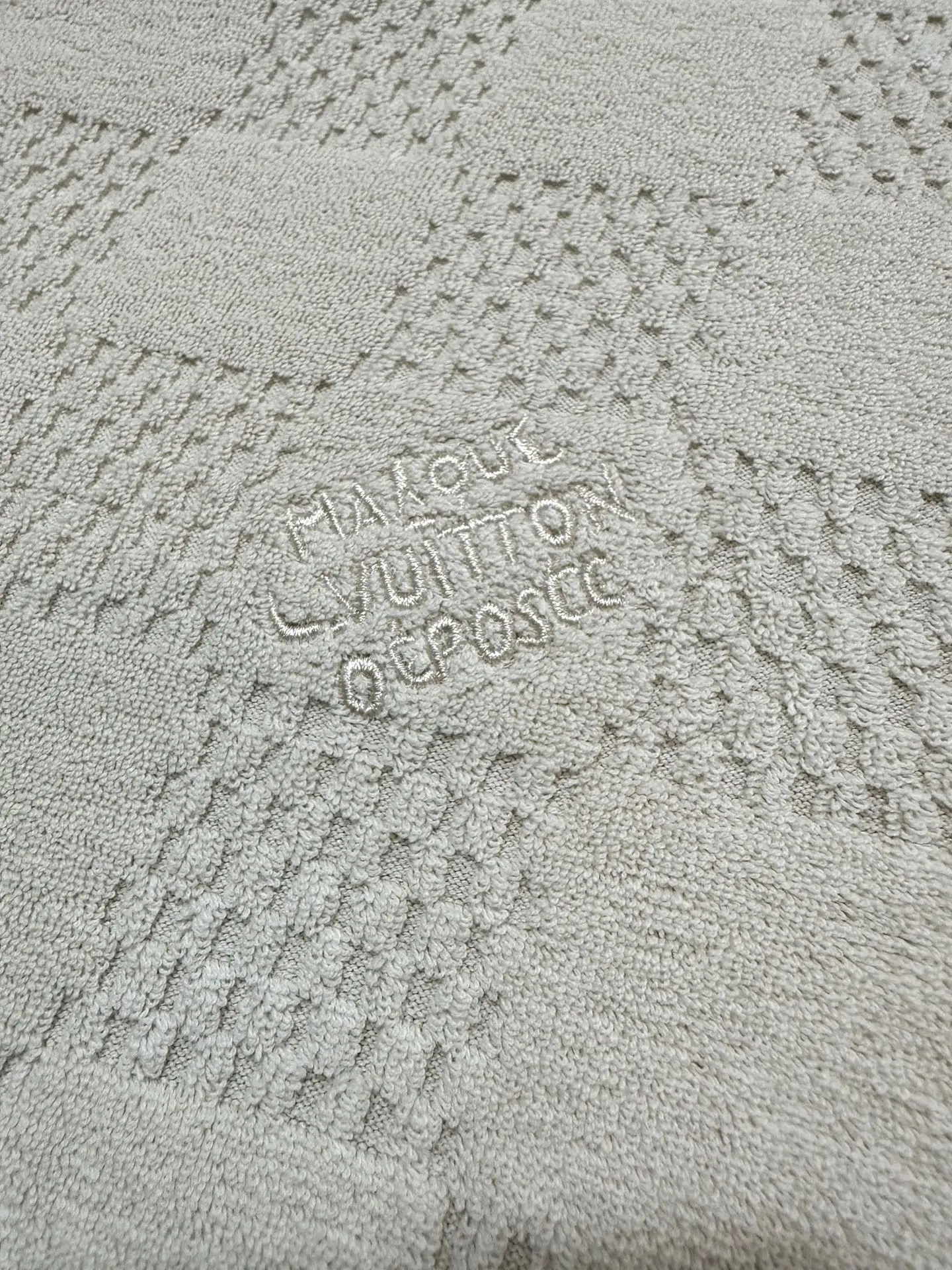 Damier Cotton-Terry Jacquard T-Shirt D19011343 — view 8
