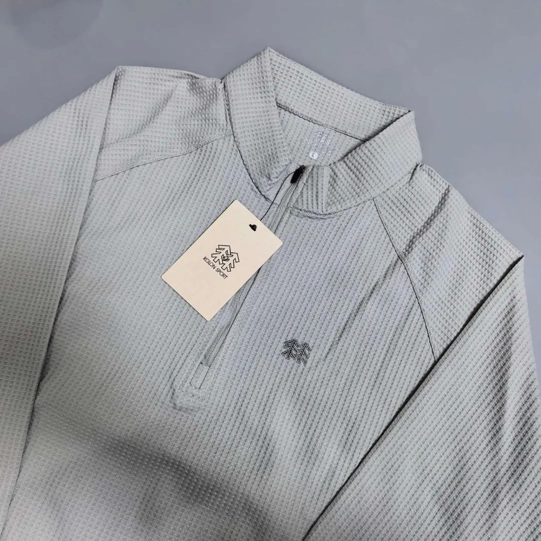 KOLON SPORT Waffle Knit Half-Zip Top D19018979 — view 3