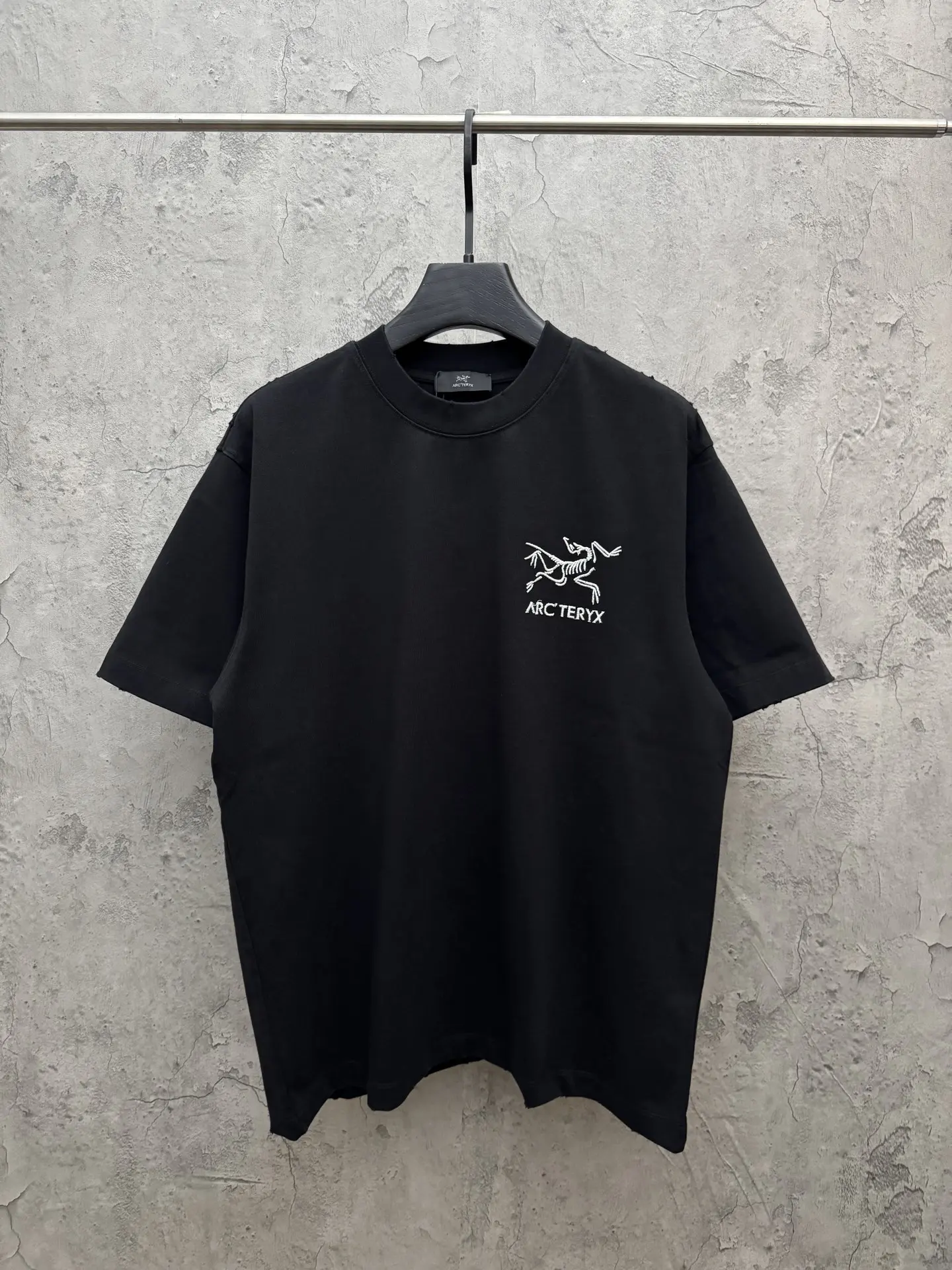 Embroidered Logo UV-Reactive Cotton T-Shirt D19013869